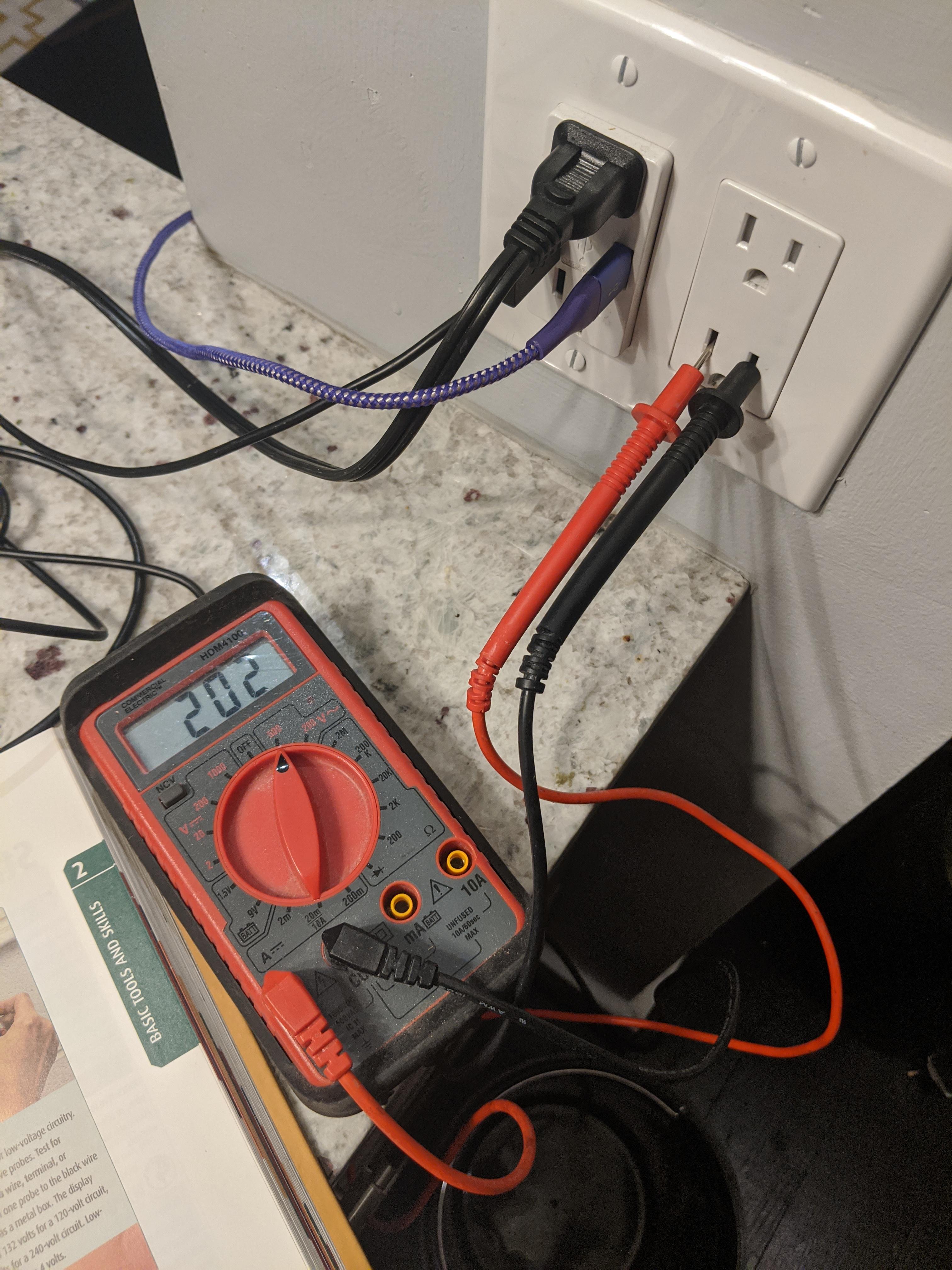 Is this voltage too high or do I suck at multimeters? r/askanelectrician