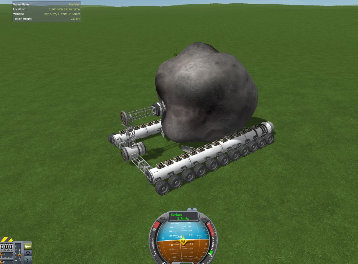 Bringing my Pet Rock back to the KSC. Landed 13km away, that was quite