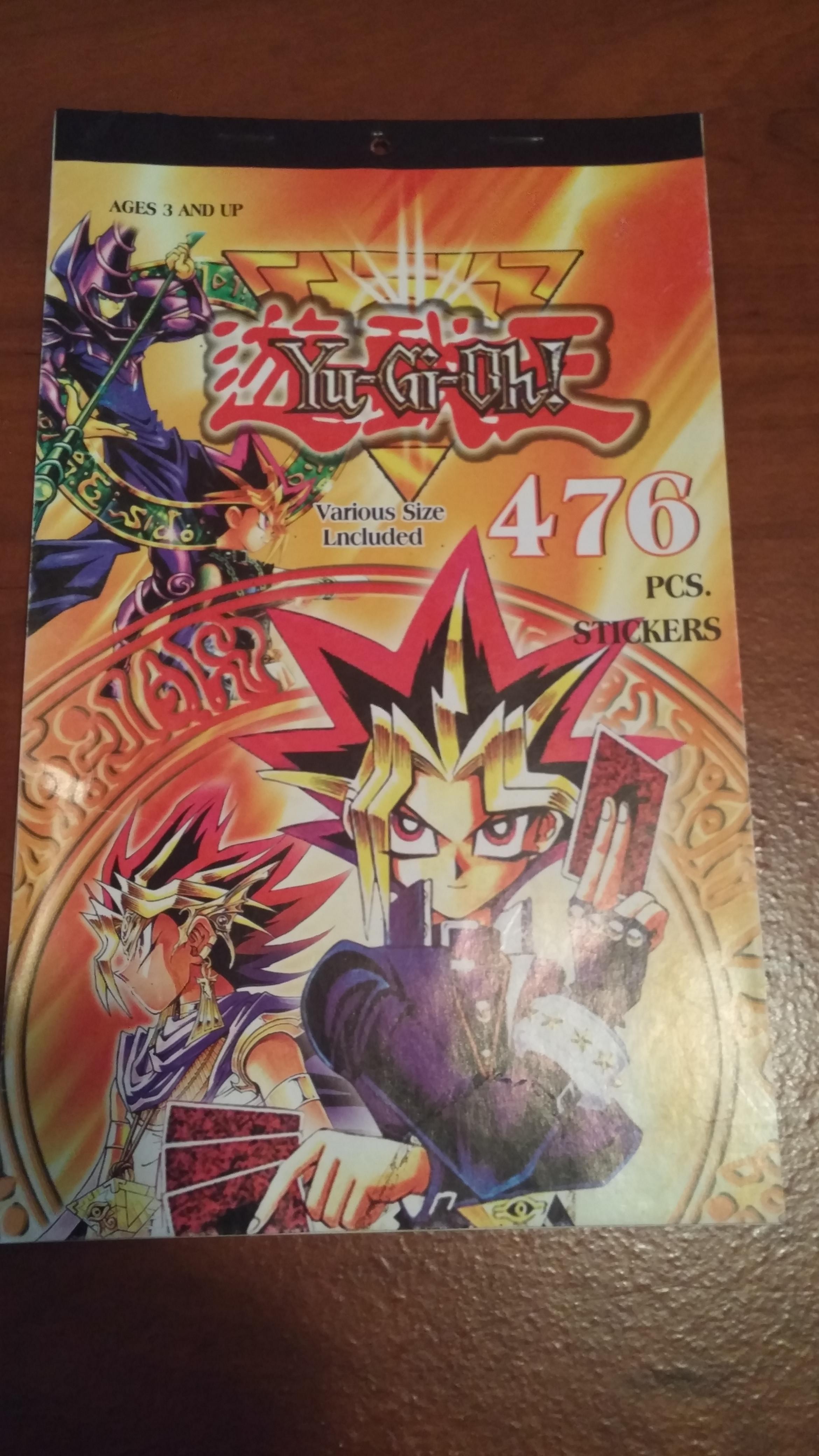 This doesn't exist anywhere? Yugioh sticker book with nothing from Konami or anything