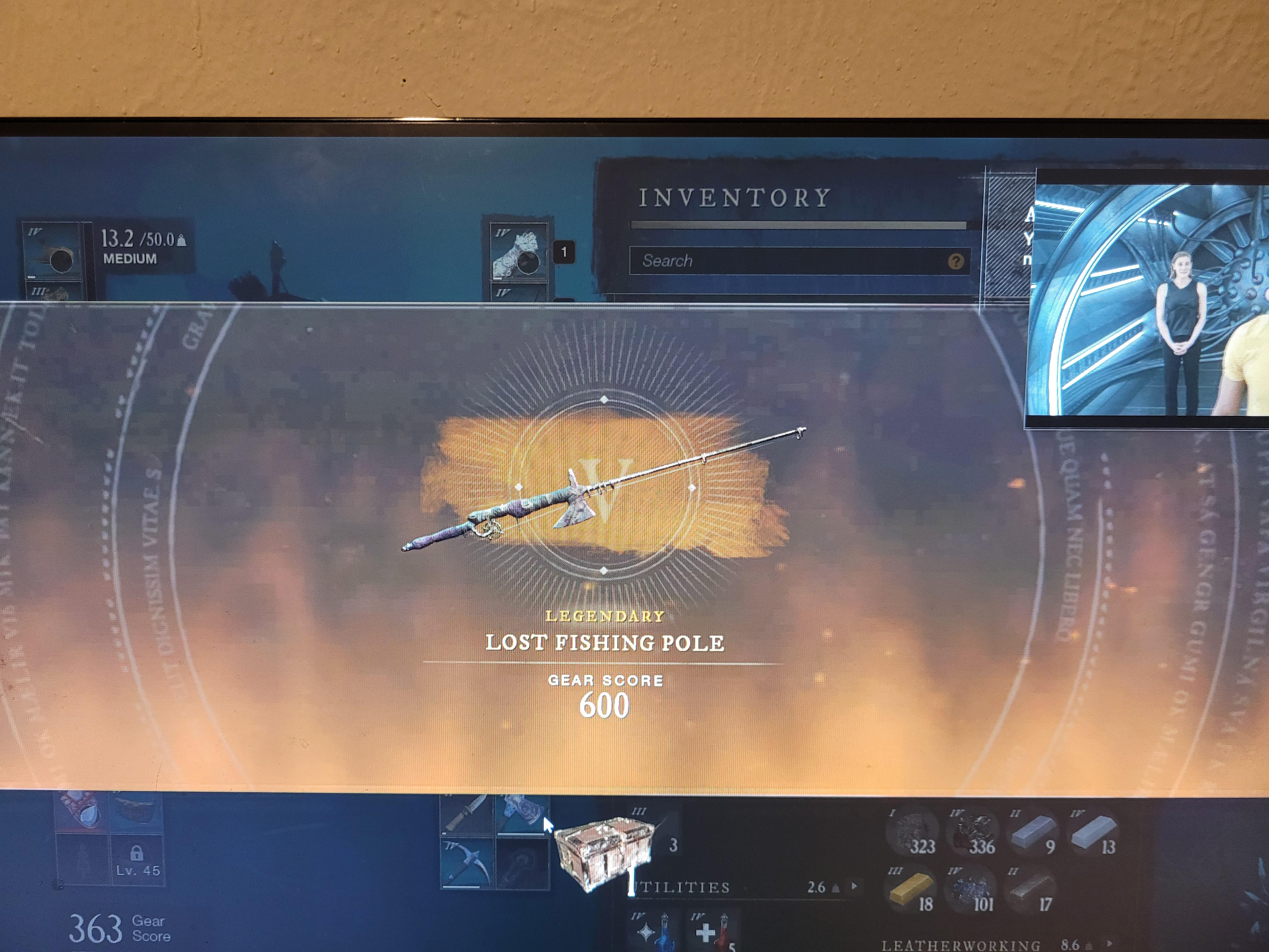 Finished the fishing quest chain at lvl 40! r/newworldgame