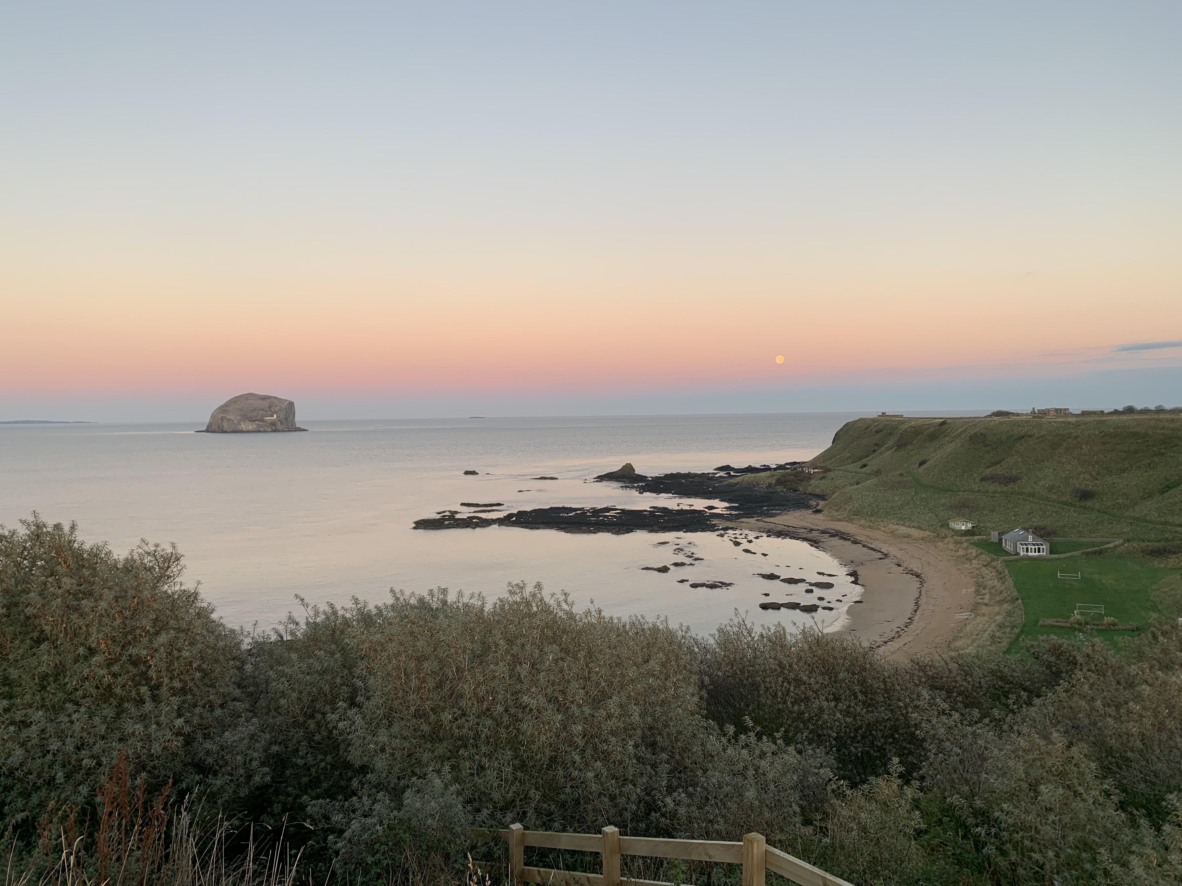 Bass Rock from Canty Bay, North Berwick r/Scotland