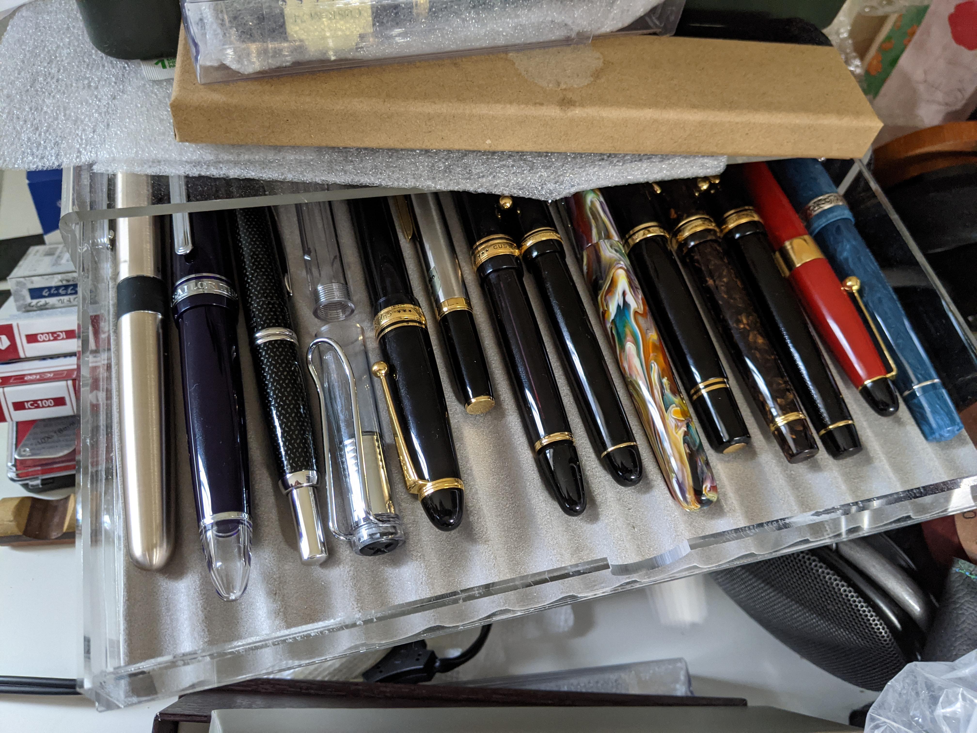 Top drawer holds the inked pens! r/fountainpens