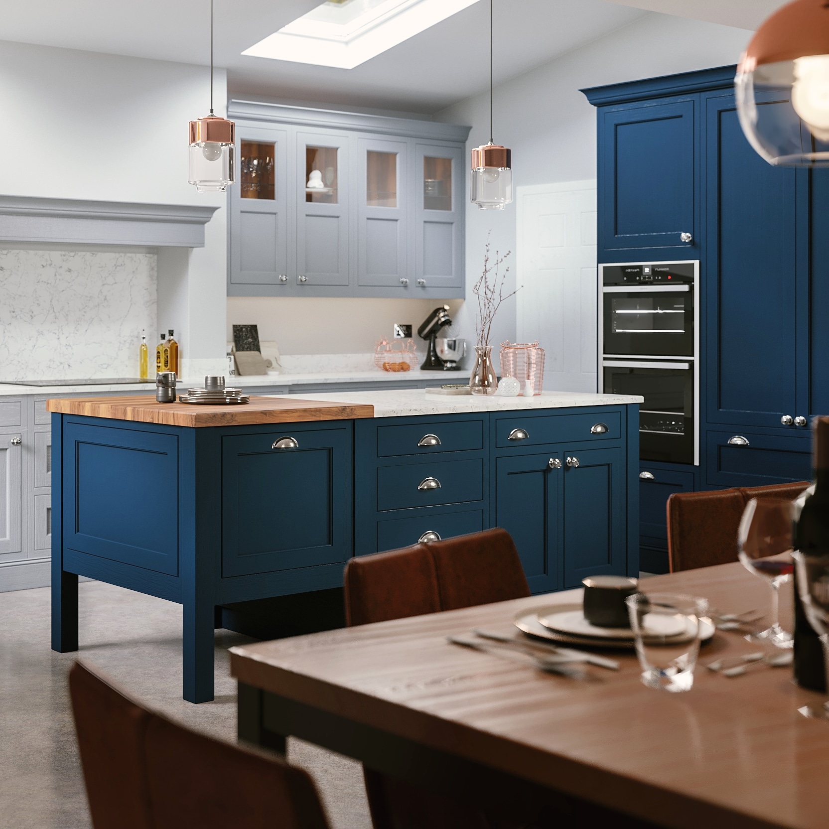 Blender Kitchen render with the help of to speed up