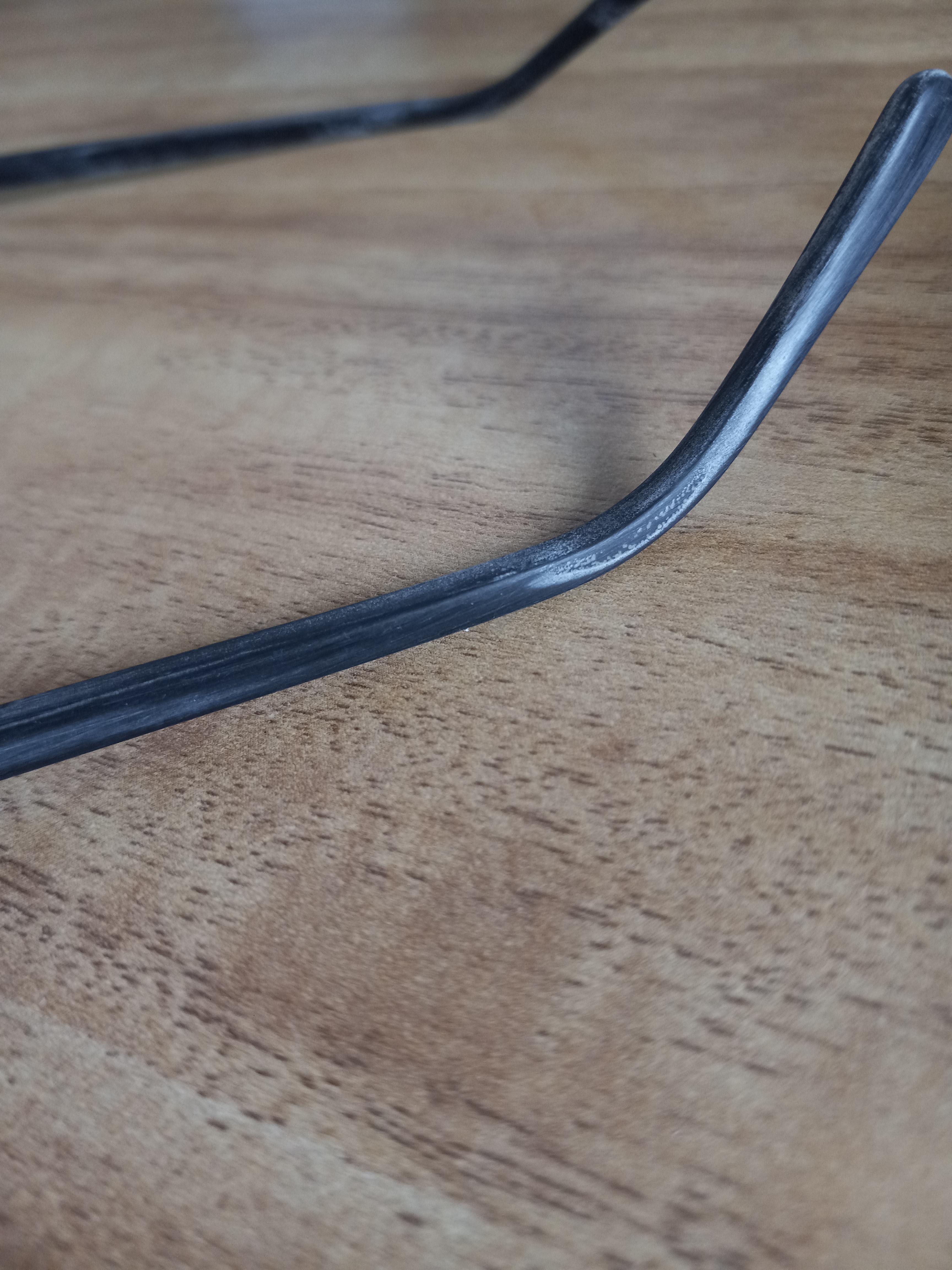 Can't get white film off glasses frames r/glasses