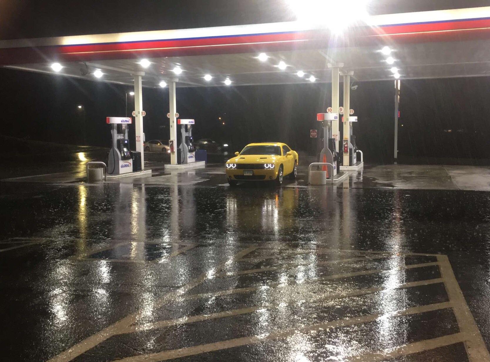 Getting gas in CT r/raining