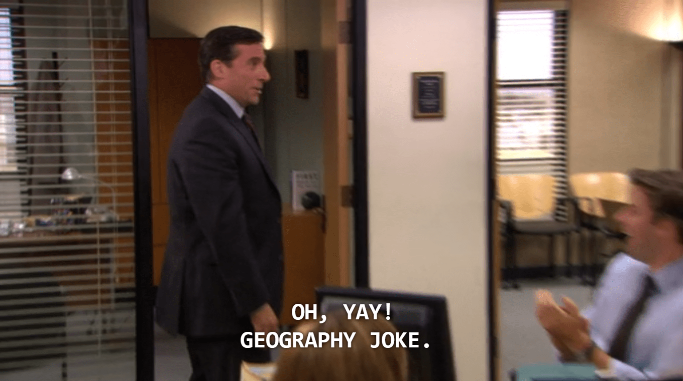 [all laughing] What's so funny? You had to be there. r/DunderMifflin