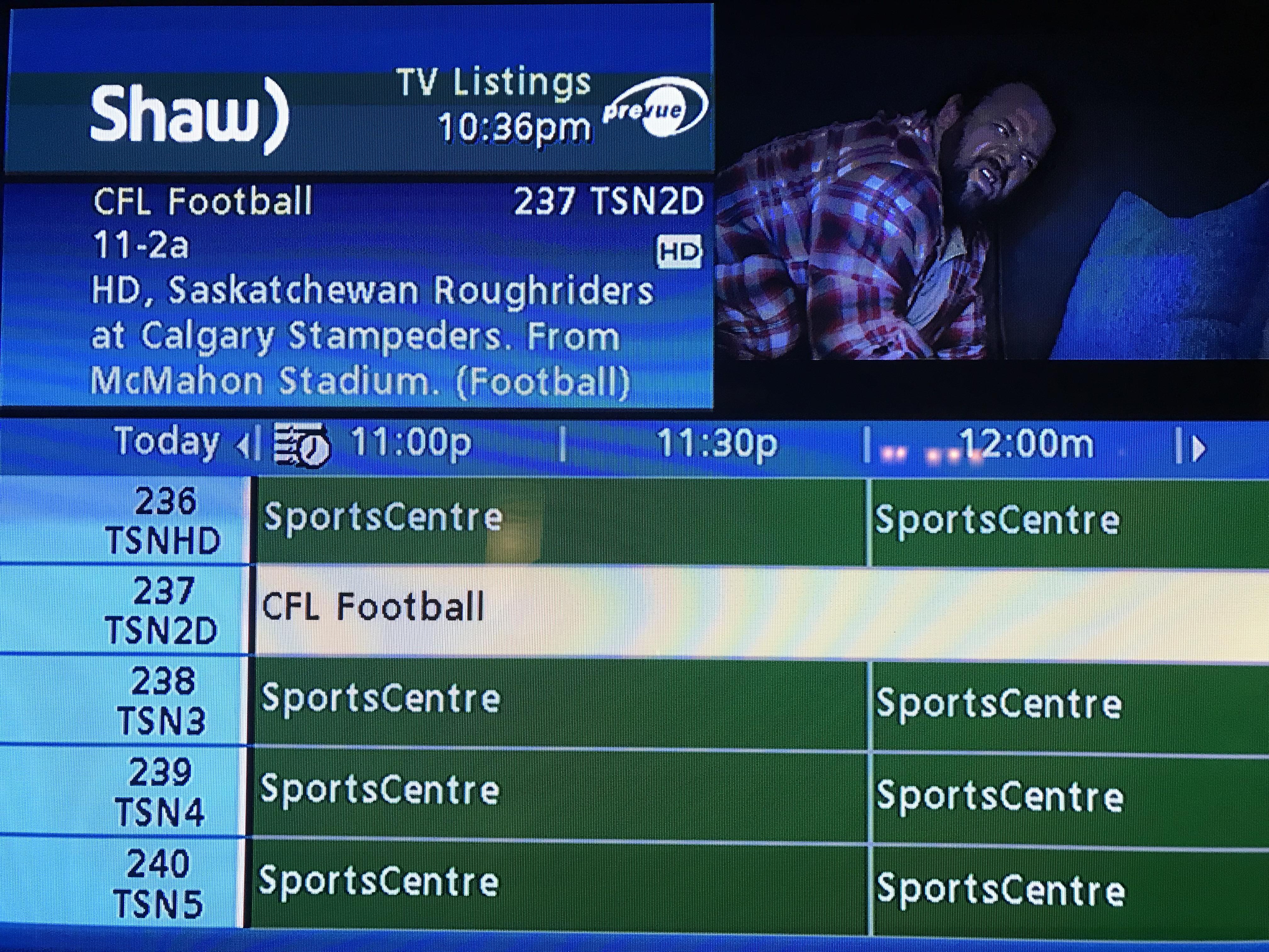 Sports in Canada. Four channels of the same thing + CFL football. r/canada