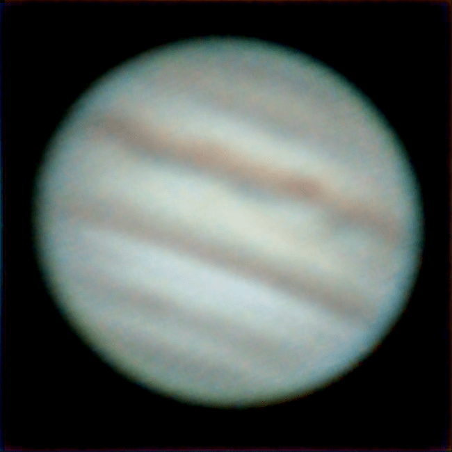 Jupiter, taken through my Celestron C8 last spring using a smartphone