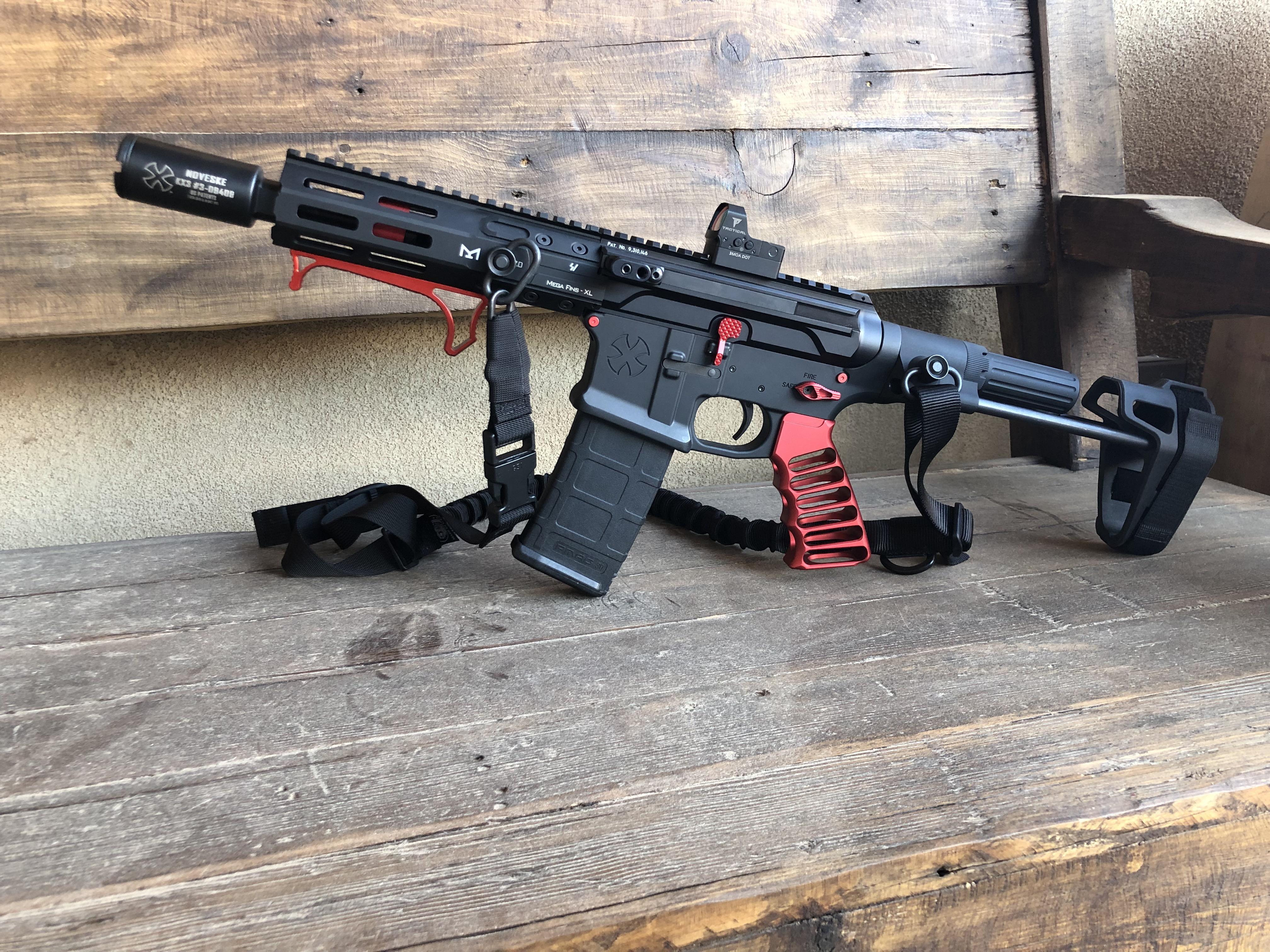 Finished my first AR pistol build. Quite happy with it. guns