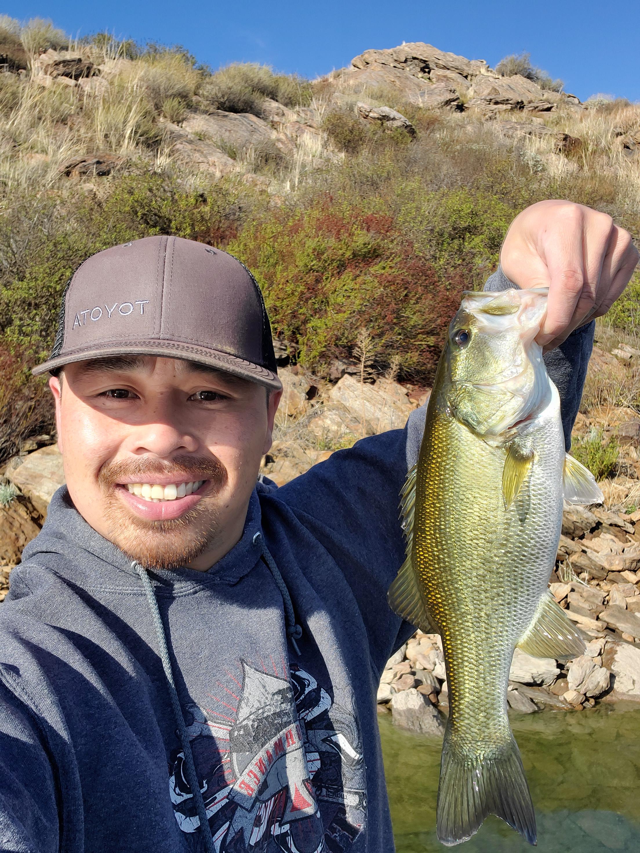 First time fishing at a lake (Diamond Valley) My 2nd large mouth bass