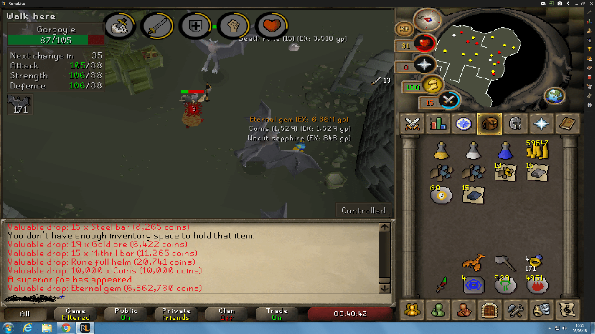 Just got an eternal gem at school! r/2007scape