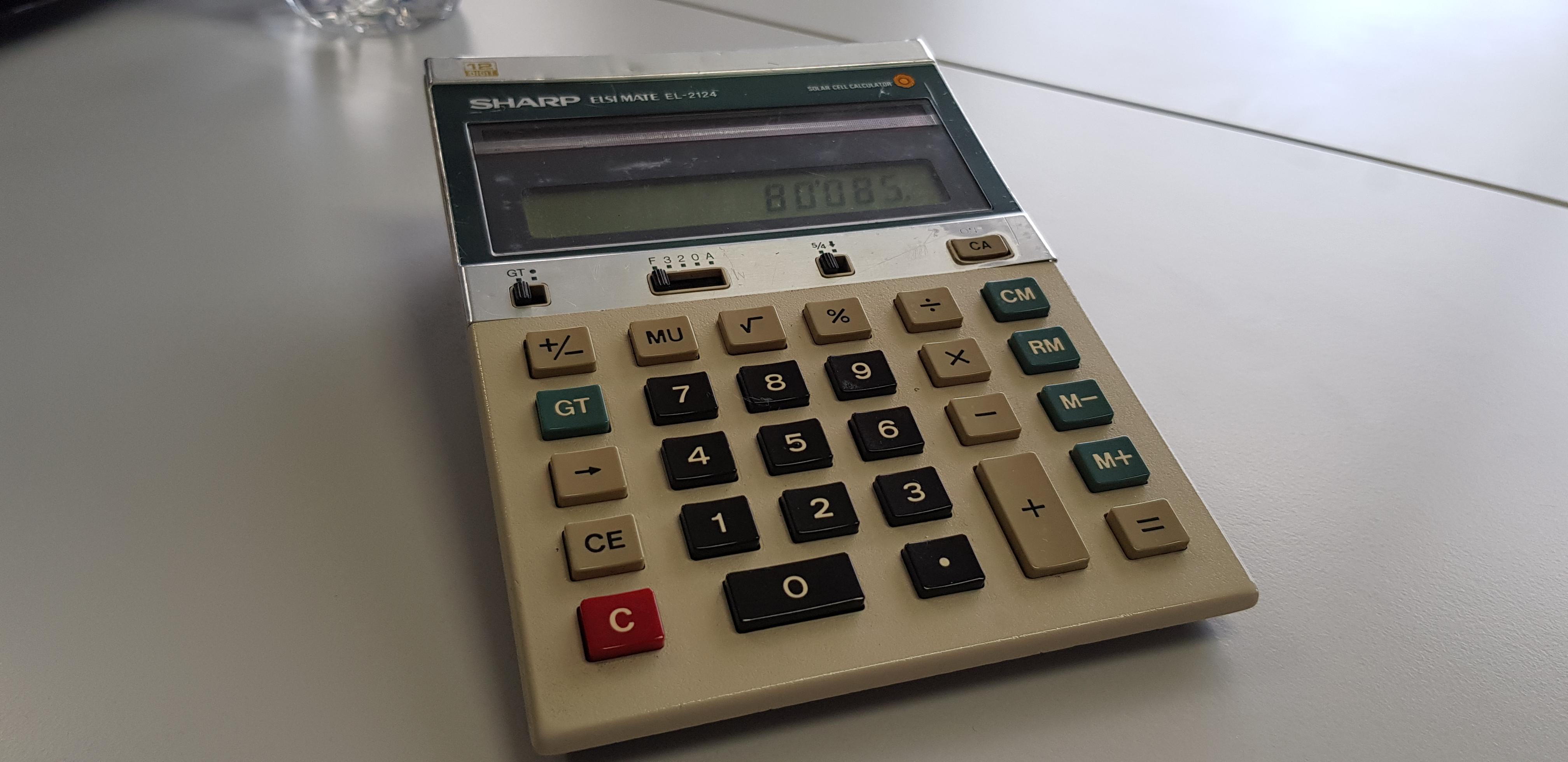 This calculator. I'm sure it was around the 80s it was bought. BuyItForLife