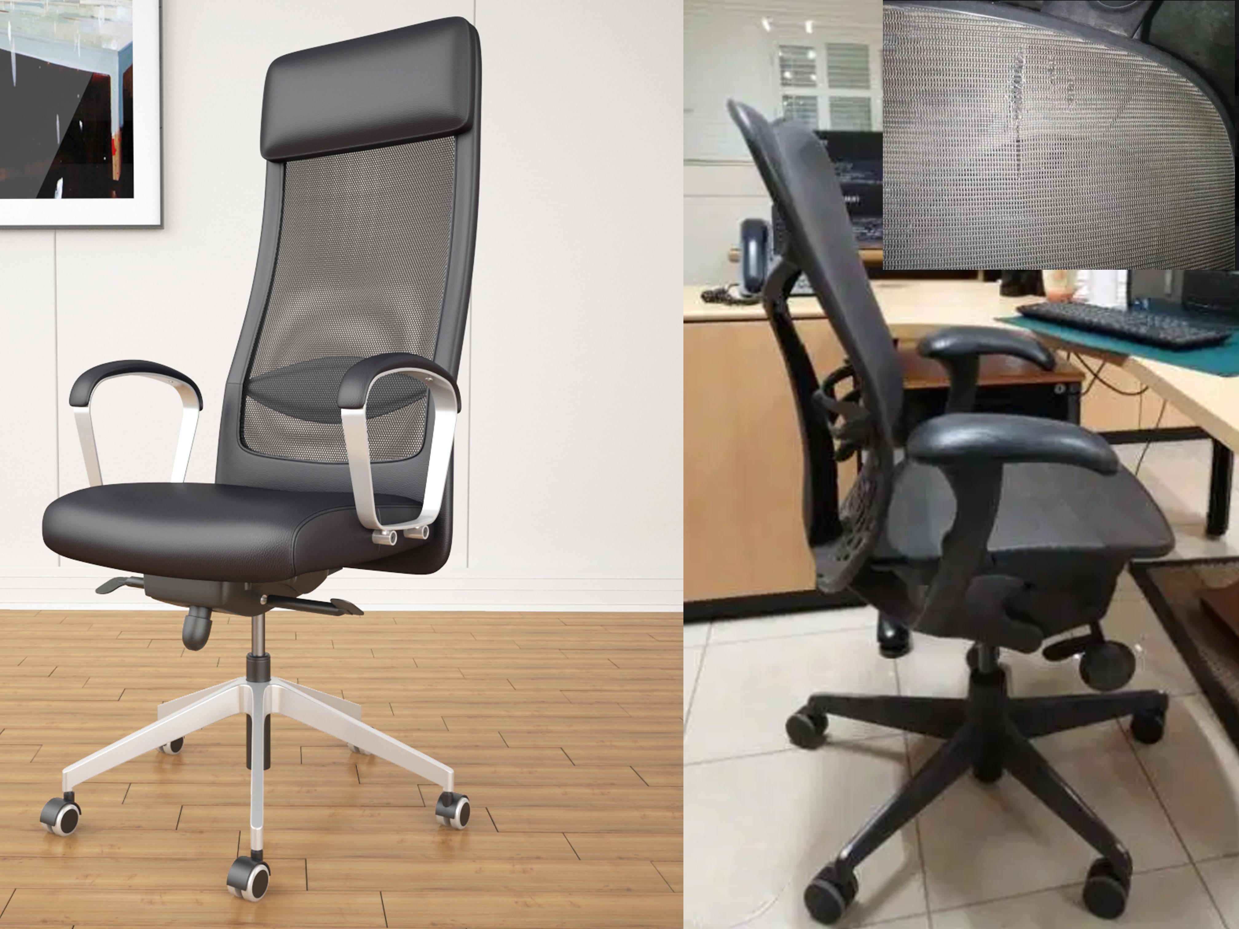 New Ikea Markus For 343 OR Used Herman Miller Mirra 1 (with this mash