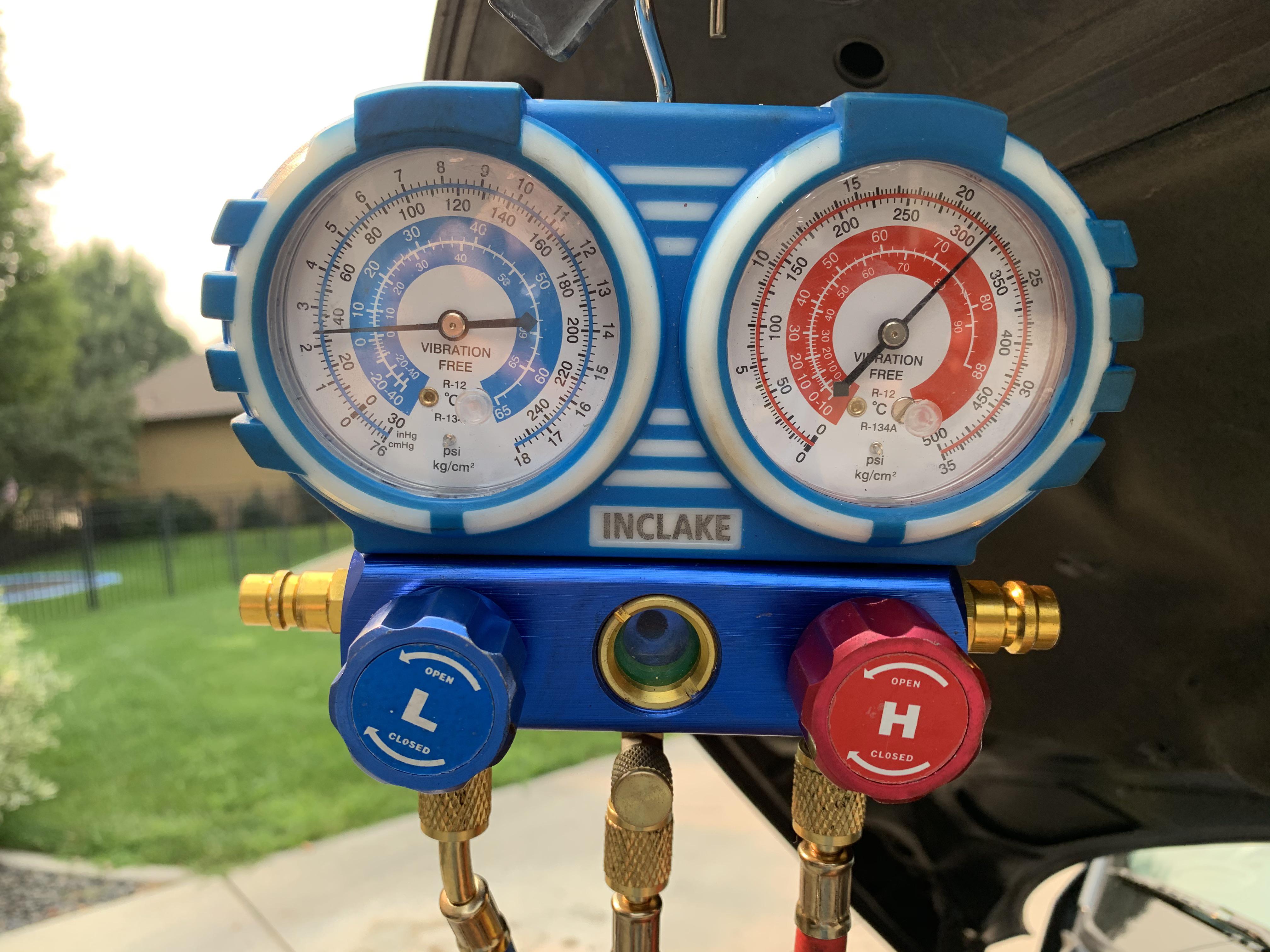 2005 PT Cruiser. AC blowing warm. Cycled every 4 seconds and then