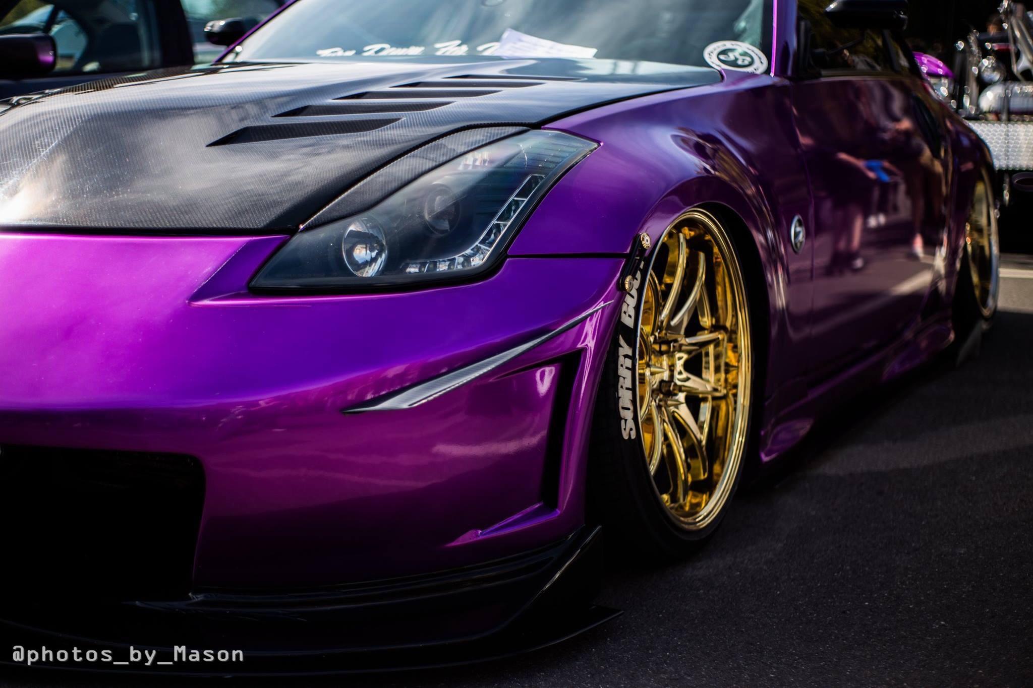 Purple Nissan 350z Convertable