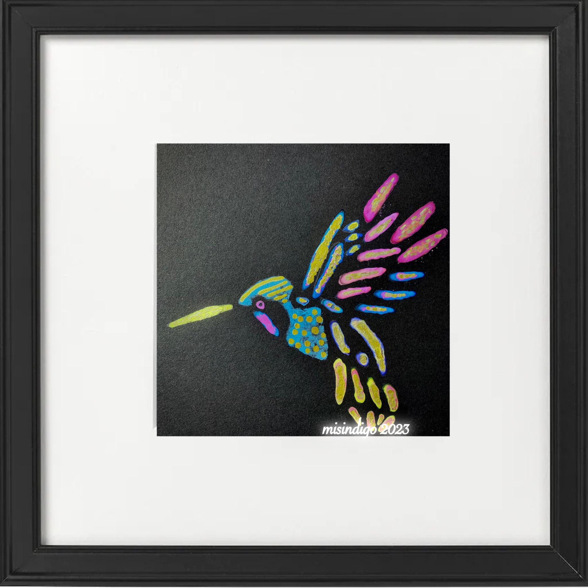 Mixed media watercolour and acrylic paint on card r/Paintings