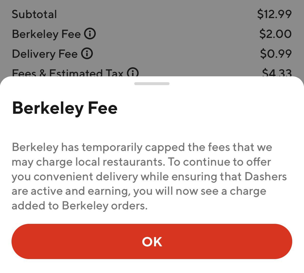 DoorDash Berkeley Fee r/berkeley