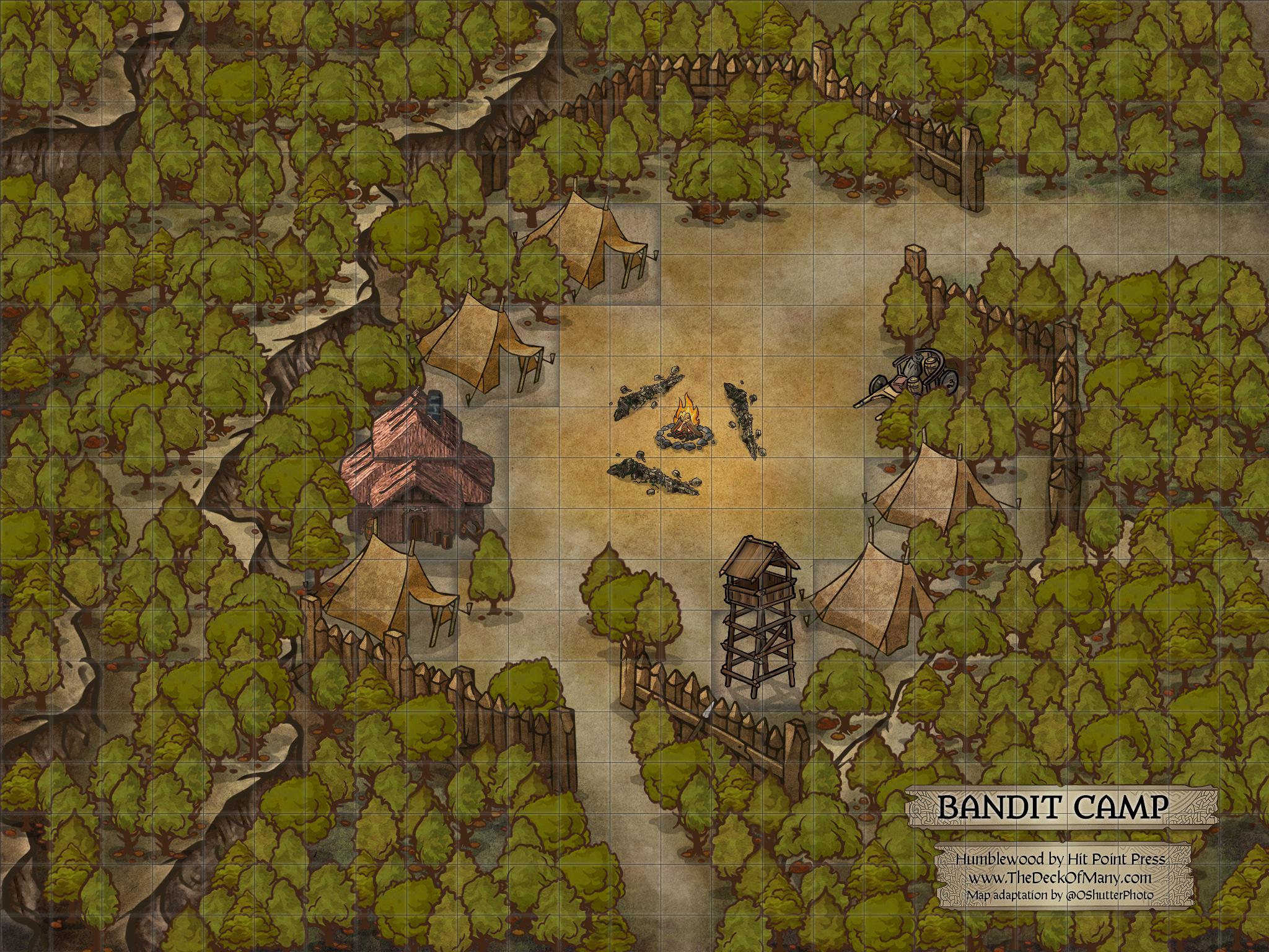 Bandit Camp Battlemap (Humblewood) humblewood