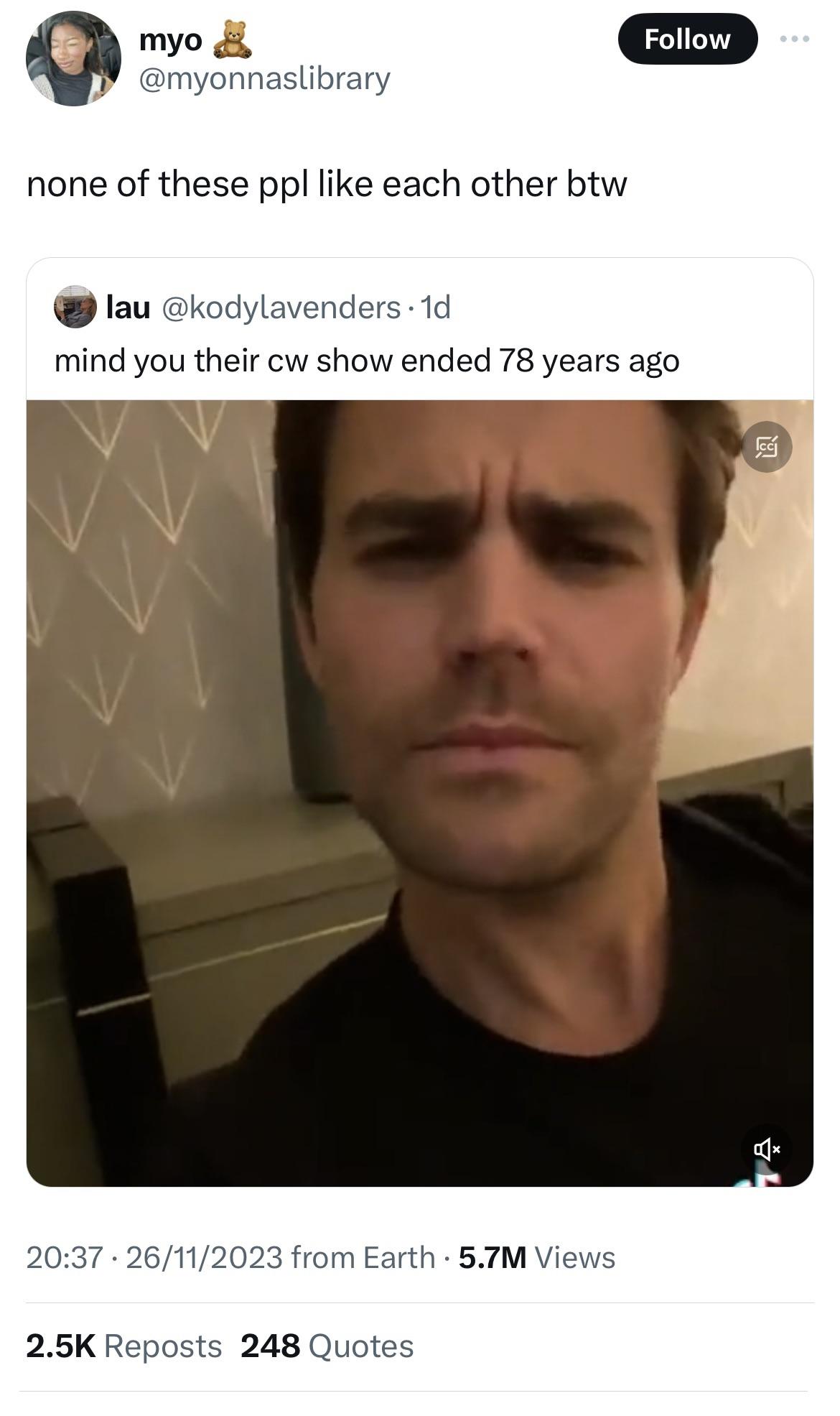 Do the cast not get along? r/TheVampireDiaries