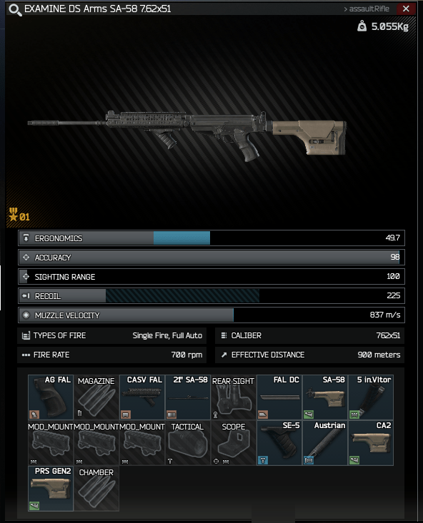 TL;DR Best SA58/FAL (Recoil Prioritized over Ergonomics) r