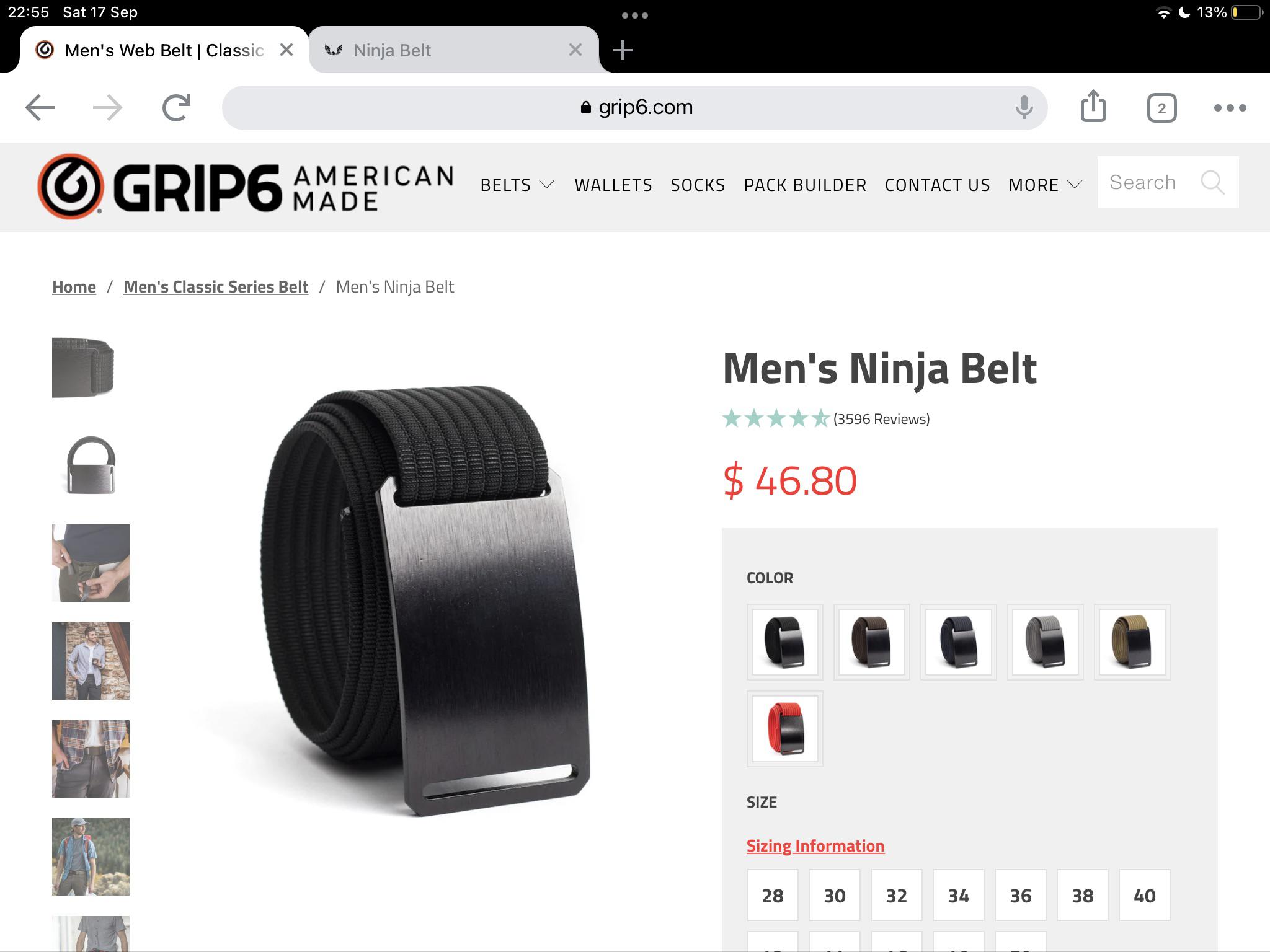 Nonleather belts (similar to Grip6) available in UK? r/BuyItForLife