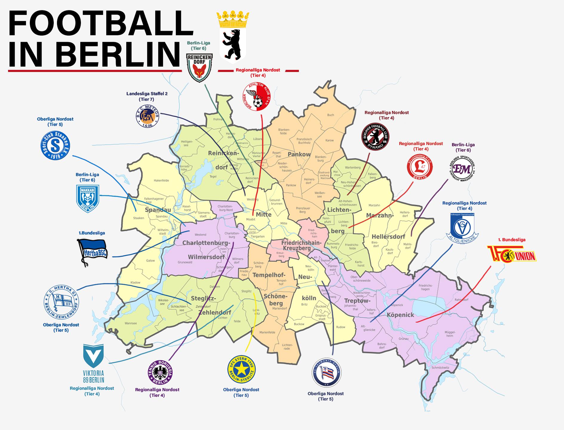 [OC] The (most popular) football clubs of Berlin r/soccer