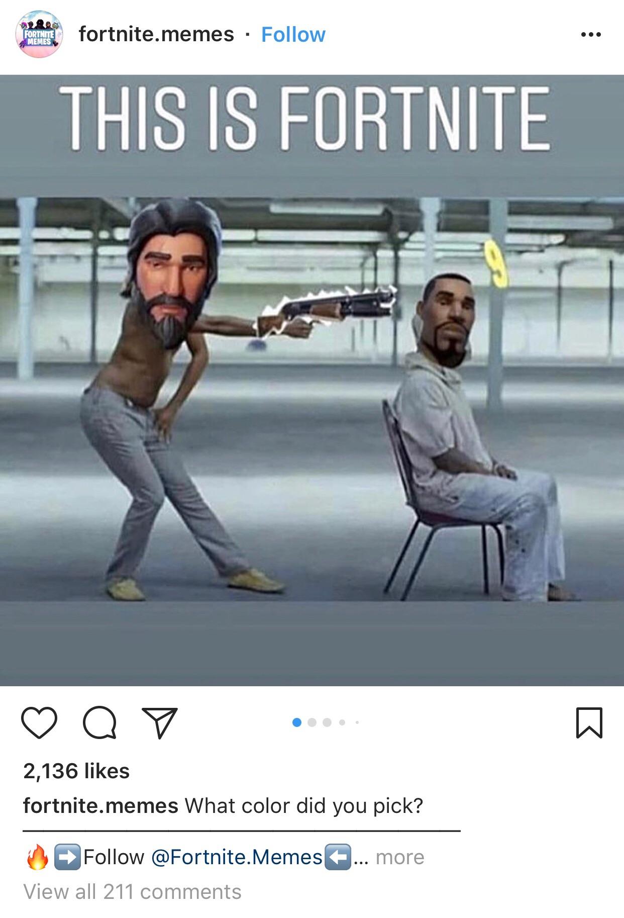 19++ Fortnite Memes On Instagram Factory Memes