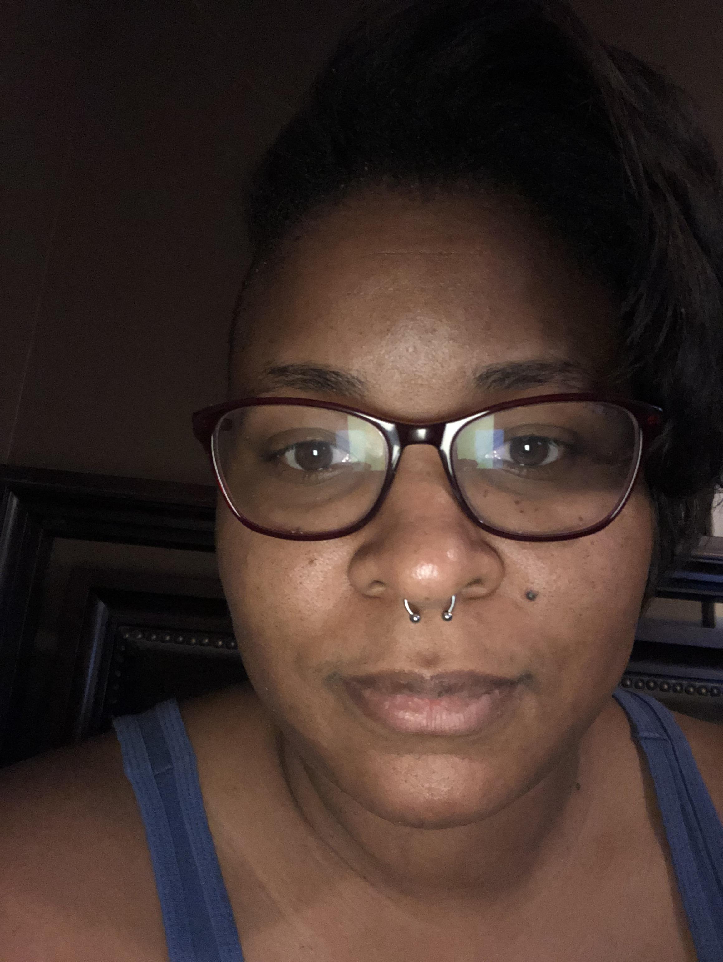 2 week old septum piercing. I am absolutely in love with it! piercing
