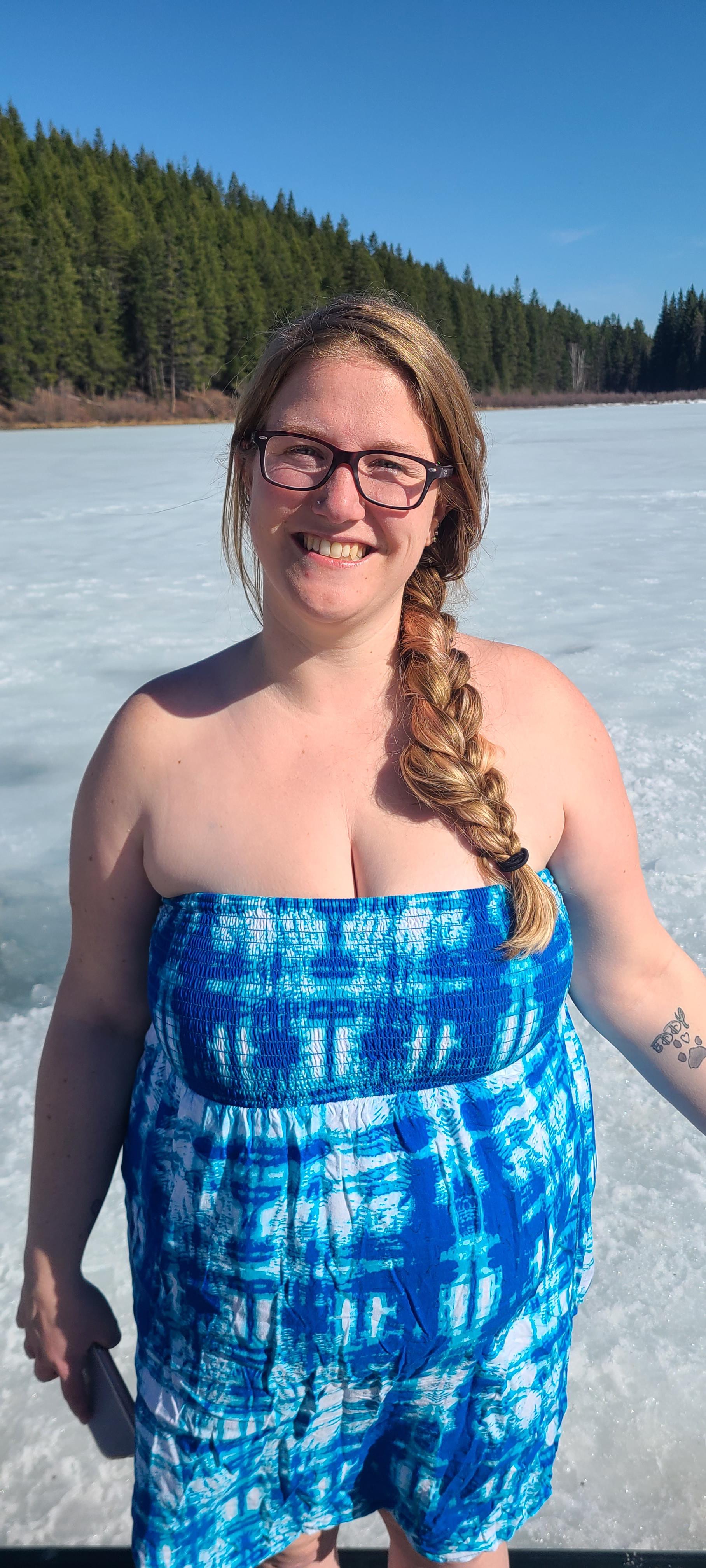 Sun tanning at the lake this weekend was great!