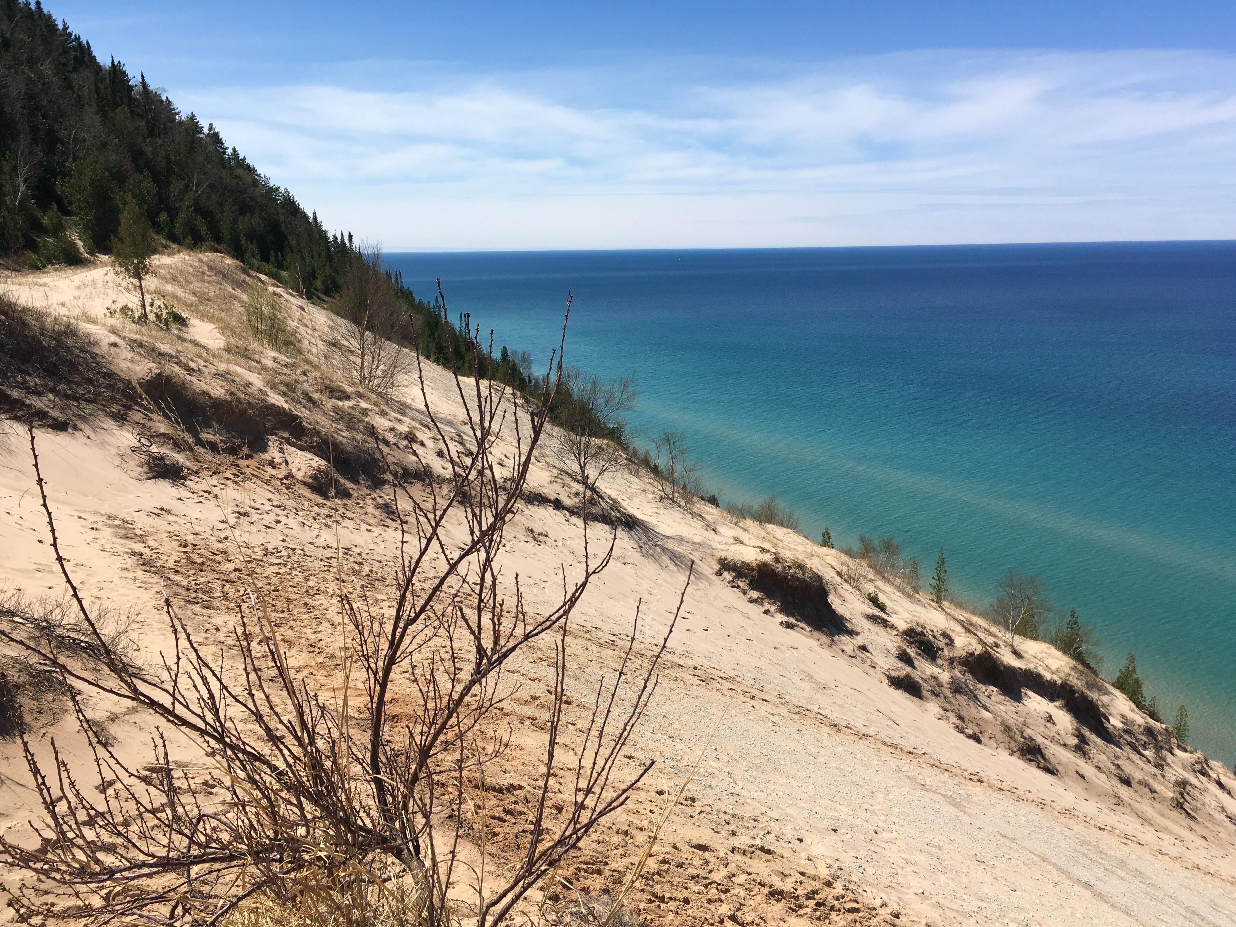 Mount Baldy “Lookout Mt” view of Lake Michigan r/Michigan