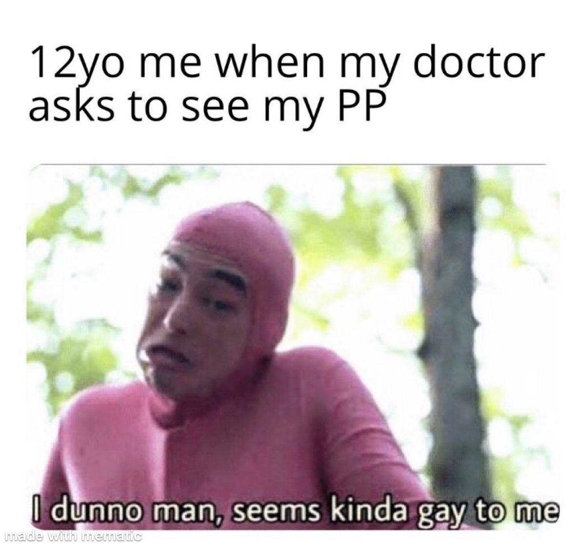 Pink Guy saying "seems kinda gay" r/MemeTemplatesOfficial