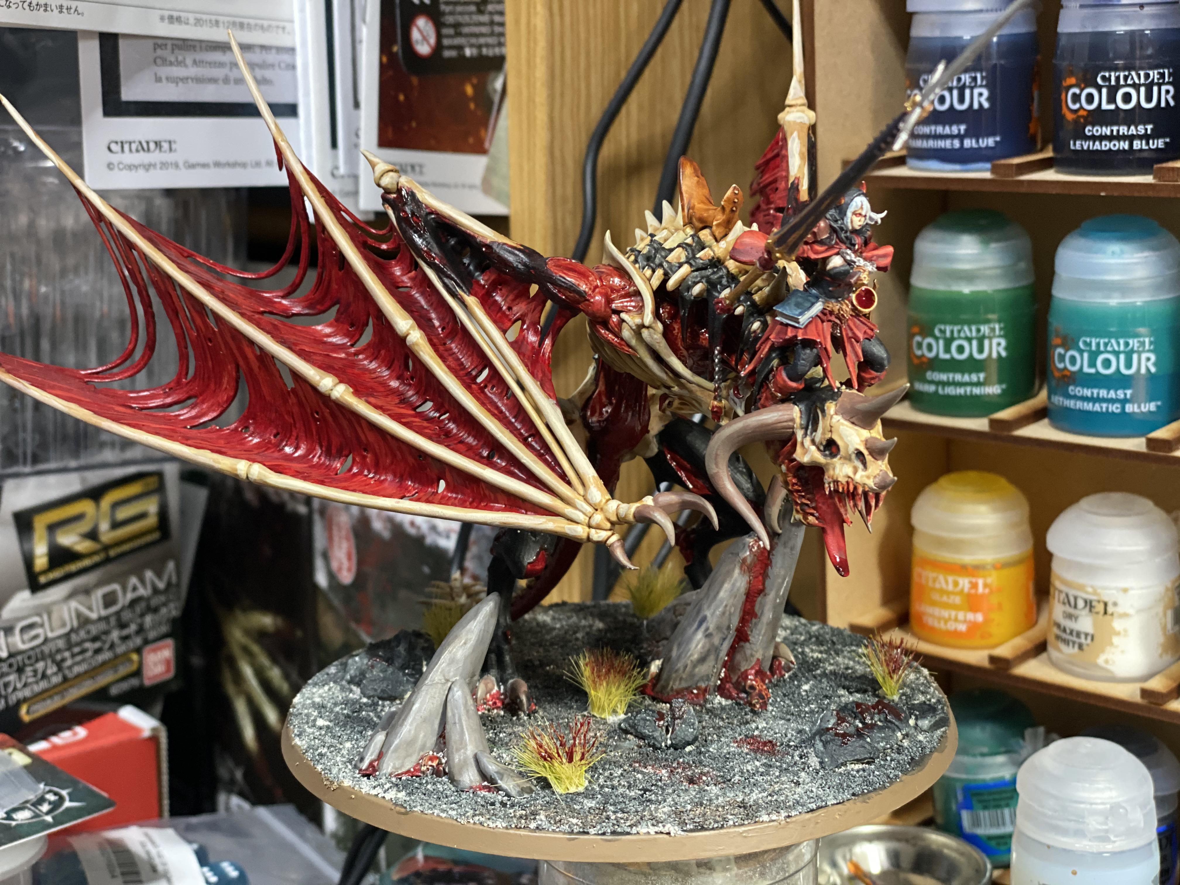 I’m painting kitbashed vampire lord on zombie dragon. What should I