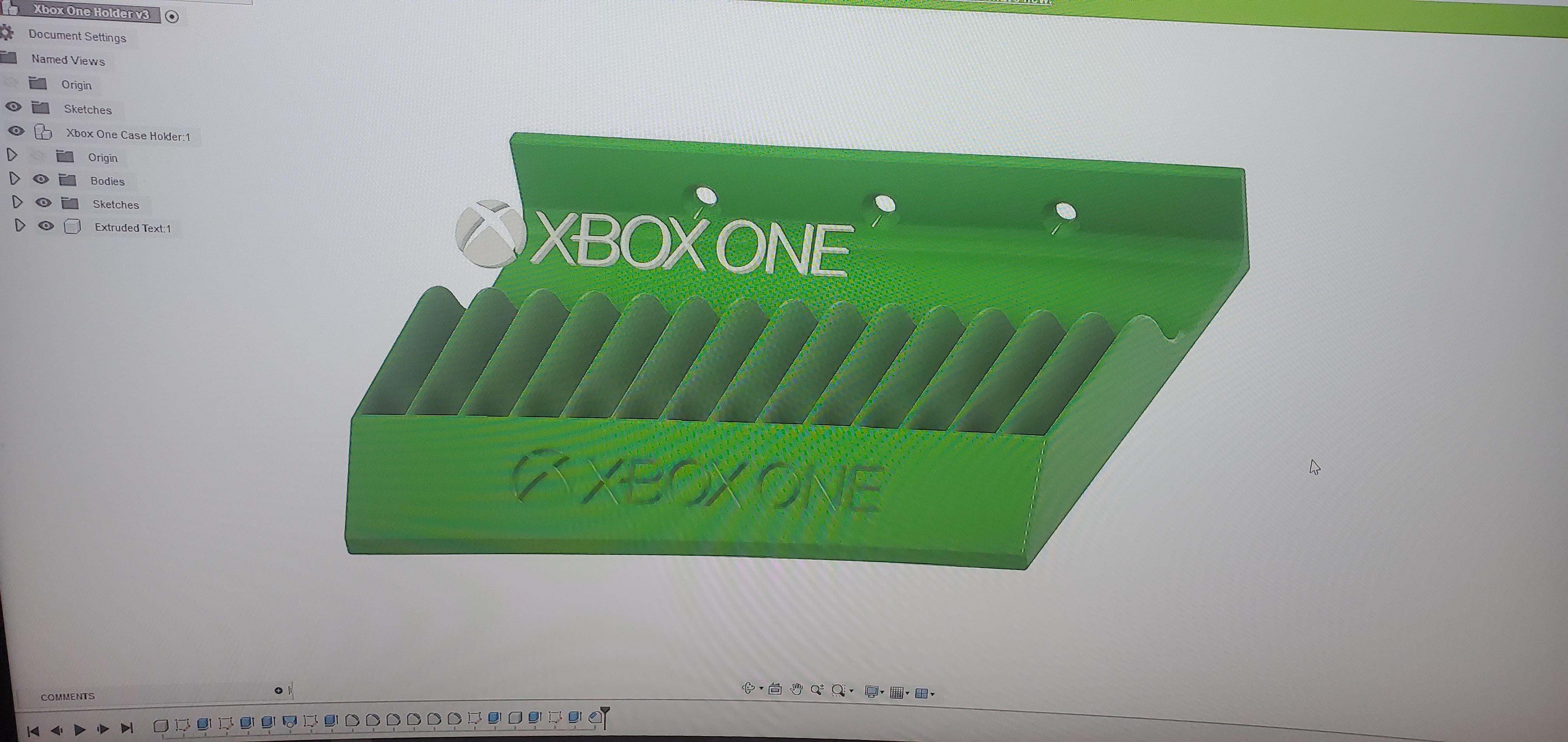 I made the Xbox one version of my game case shelf, and wanted to show