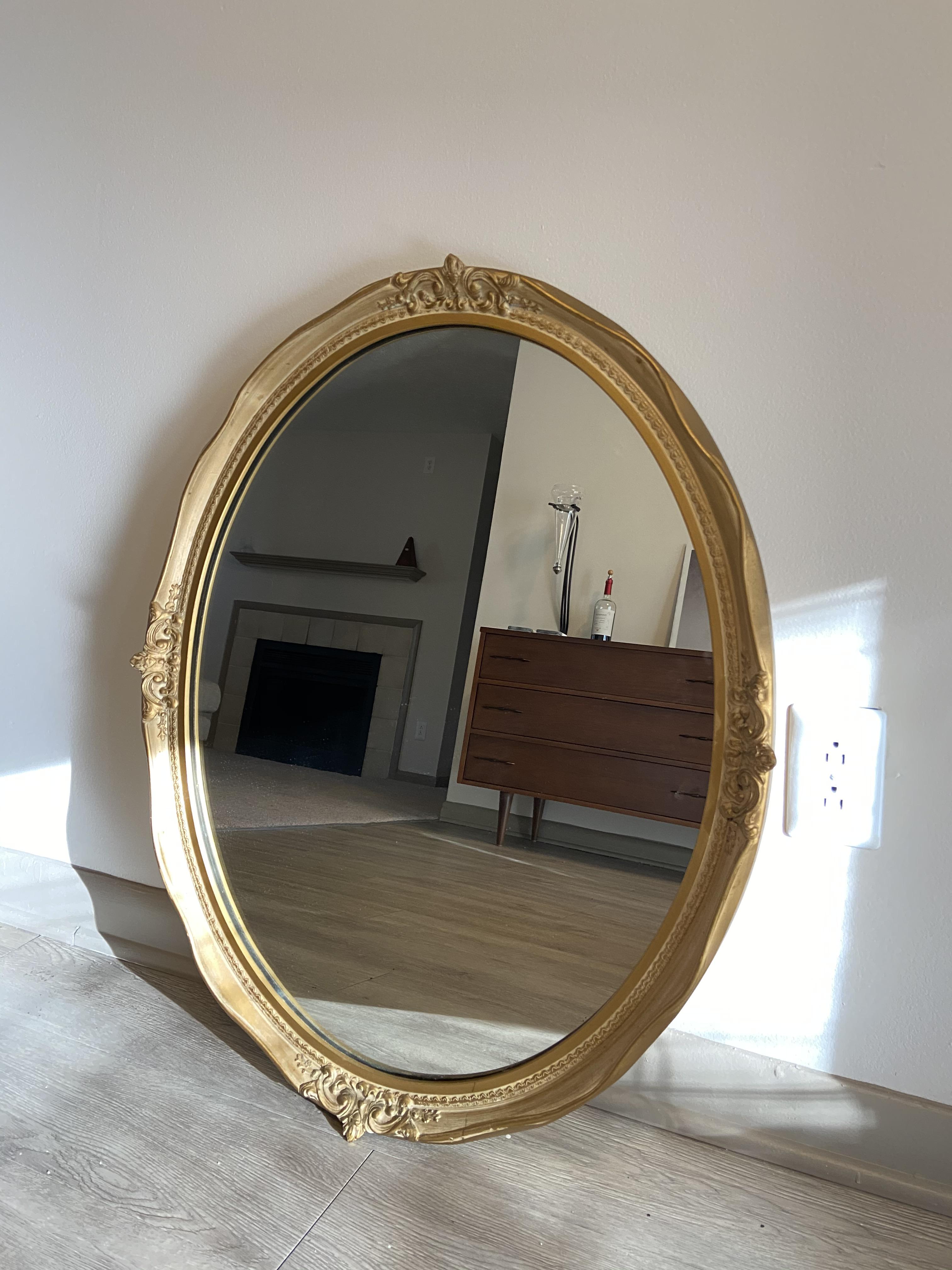 Picked up this beautiful mirror at an estate sale for only 15 because