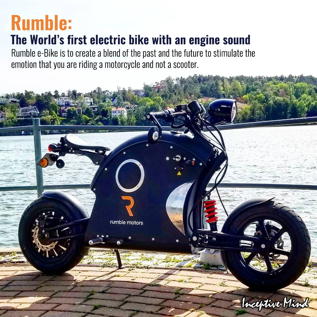Meet Rumble, the world's first electric bike with an engine sound. r/BeAmazed
