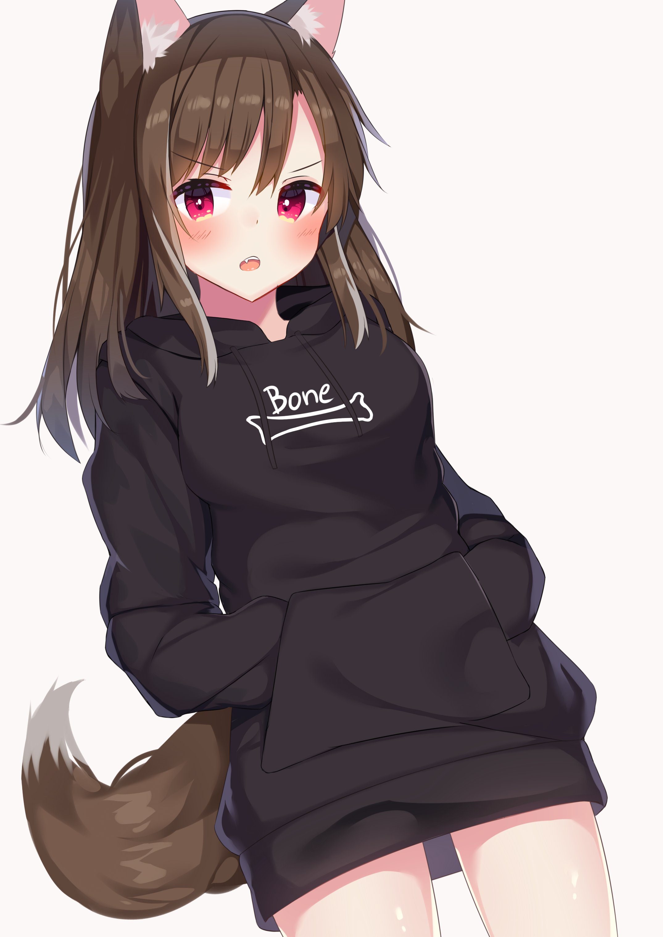 Hoodie Cute Anime Girl Wallpaper 021