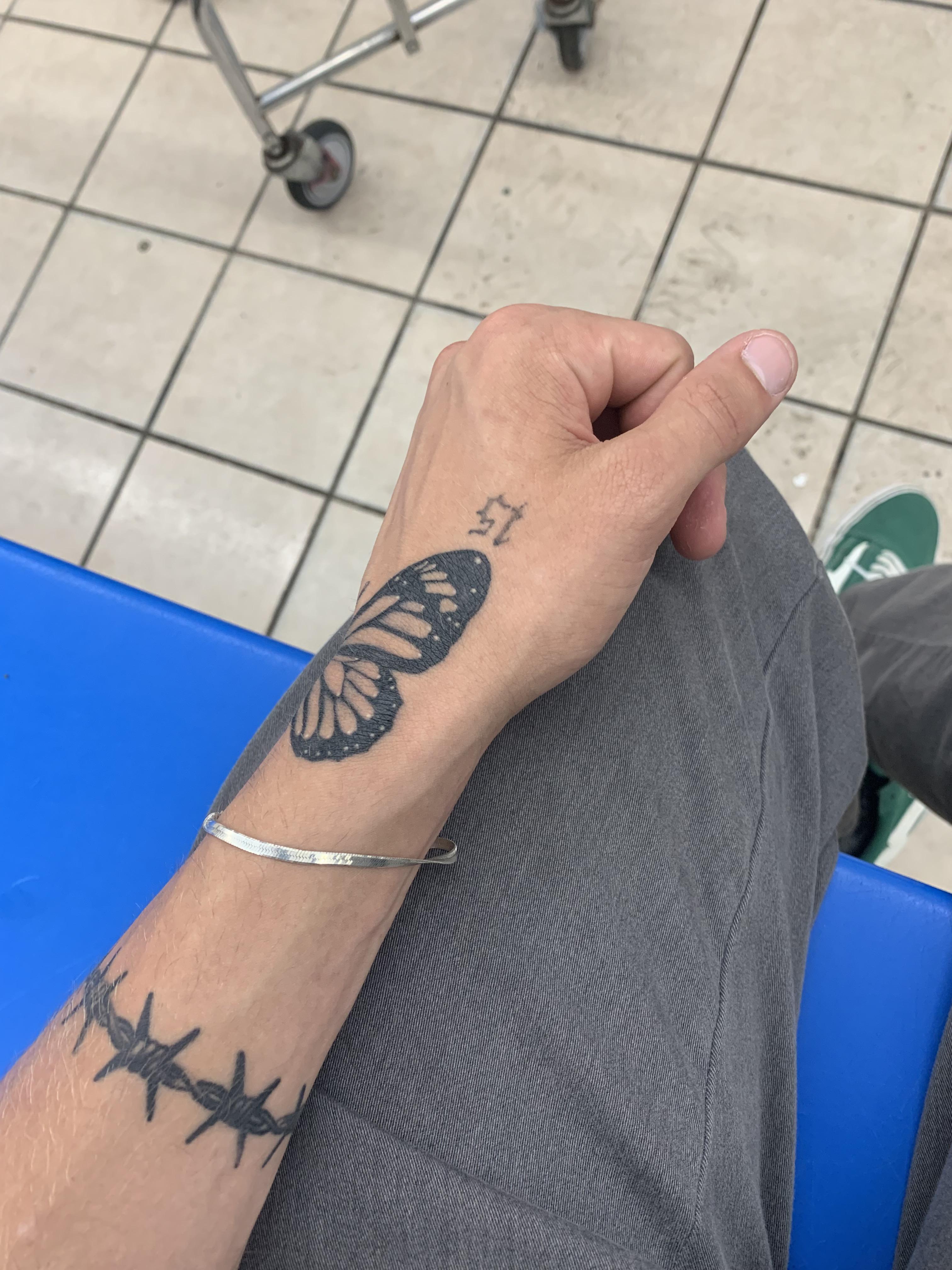 Lucky Number, Butterfly and Wire. Butterfly done at Green Lion Studios