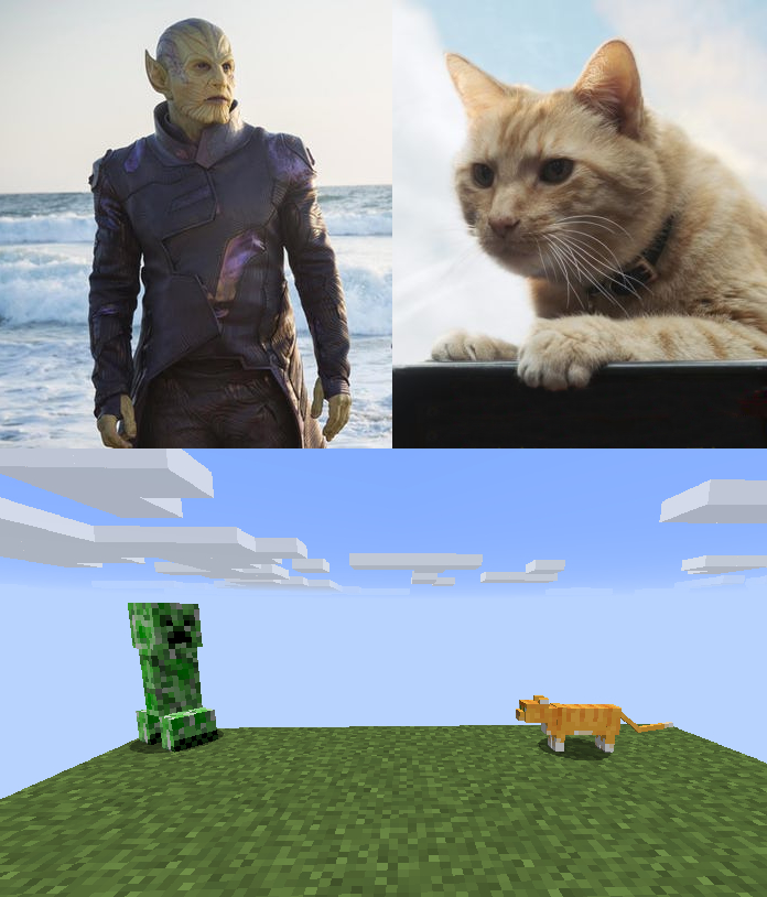 Finally we know why creepers are scared of cats [OC] r/Captain_Marvel