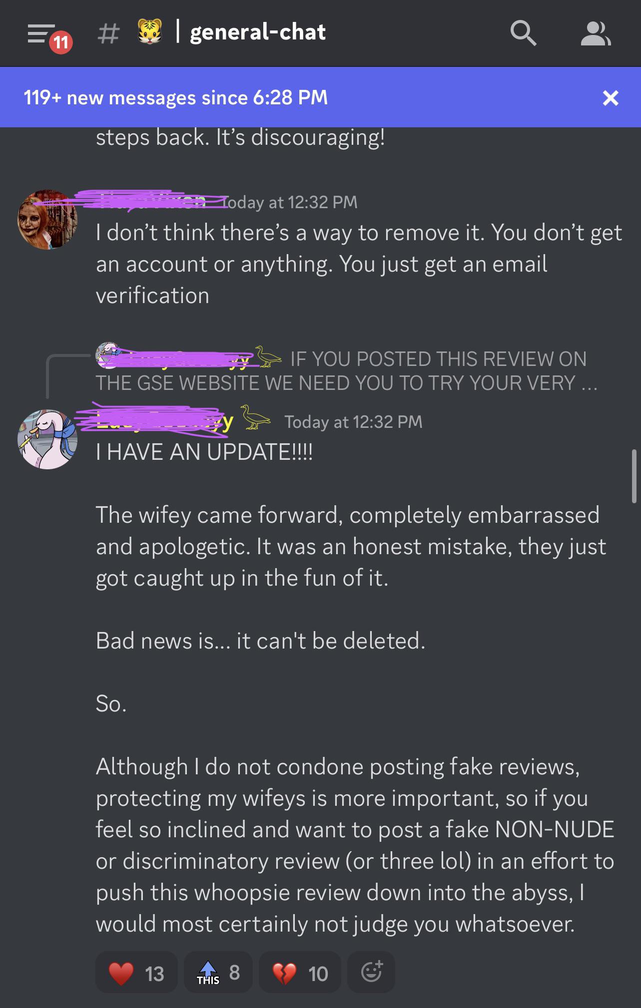 For those in Trishyland saying it isn’t them that’s doing this, here is proof from their discord