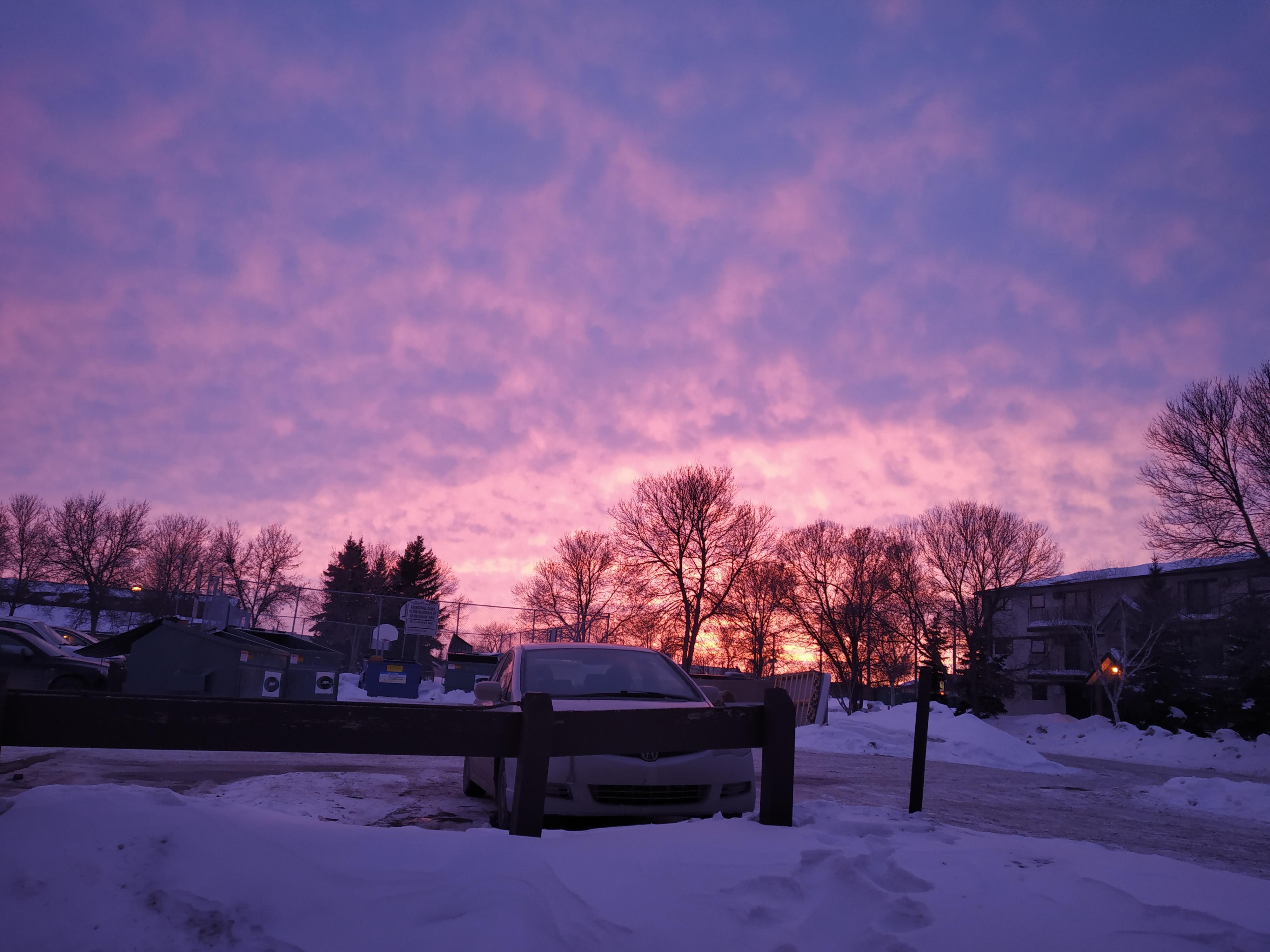 Finally a Manitoba sunset. r/Winnipeg
