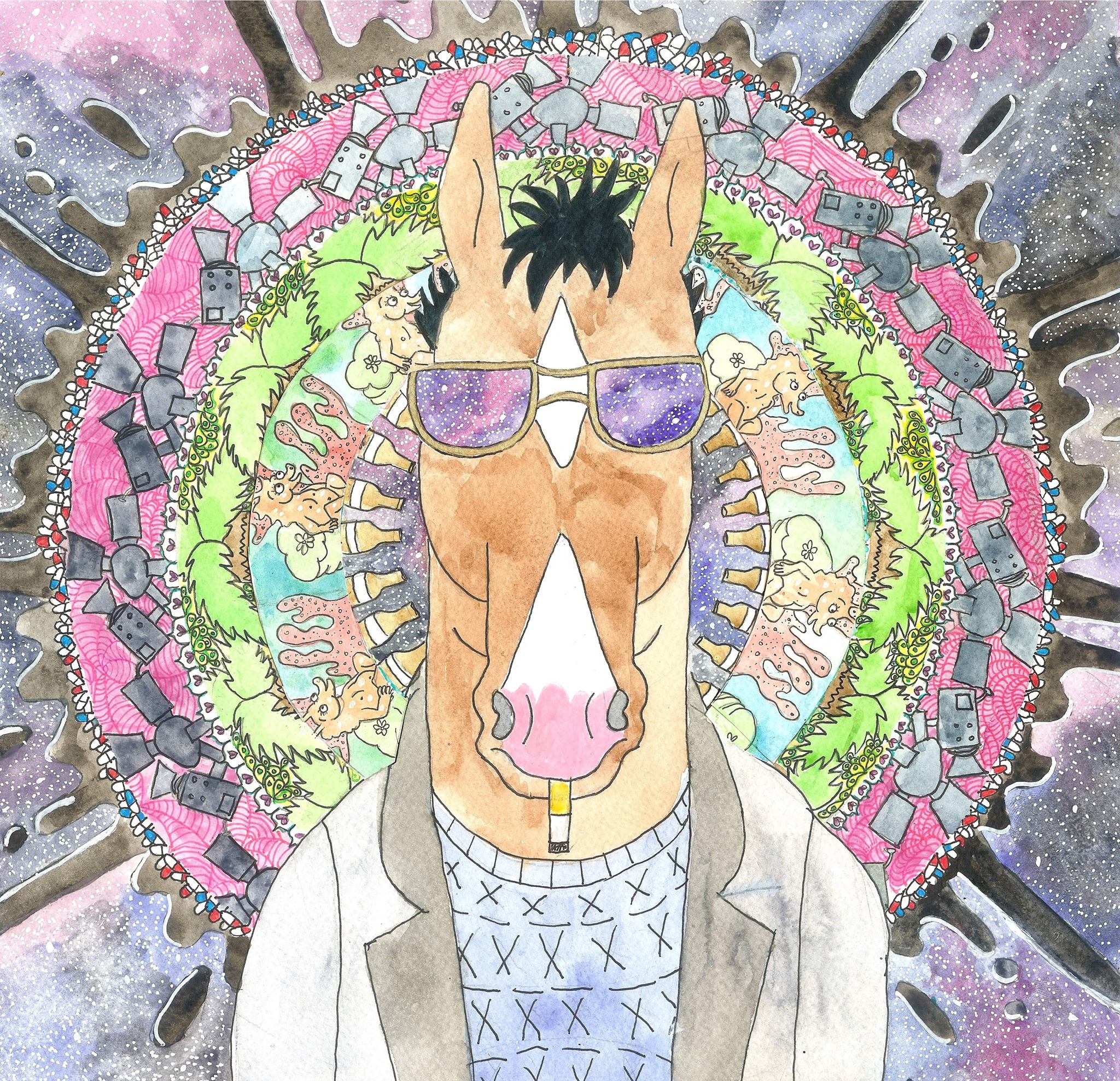 I hope it's OK to post art here. r/BoJackHorseman
