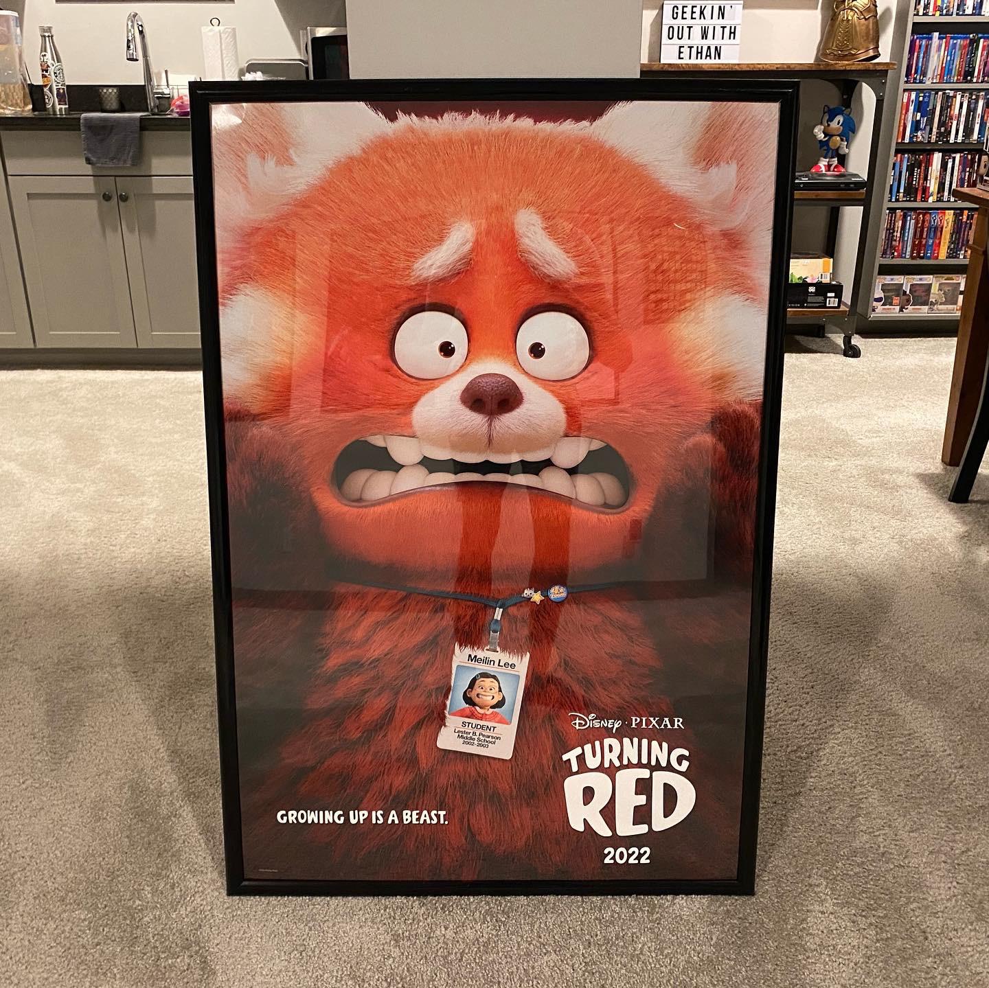 Finally got a poster of Turning Red today! r/DisneyMovieInsiders
