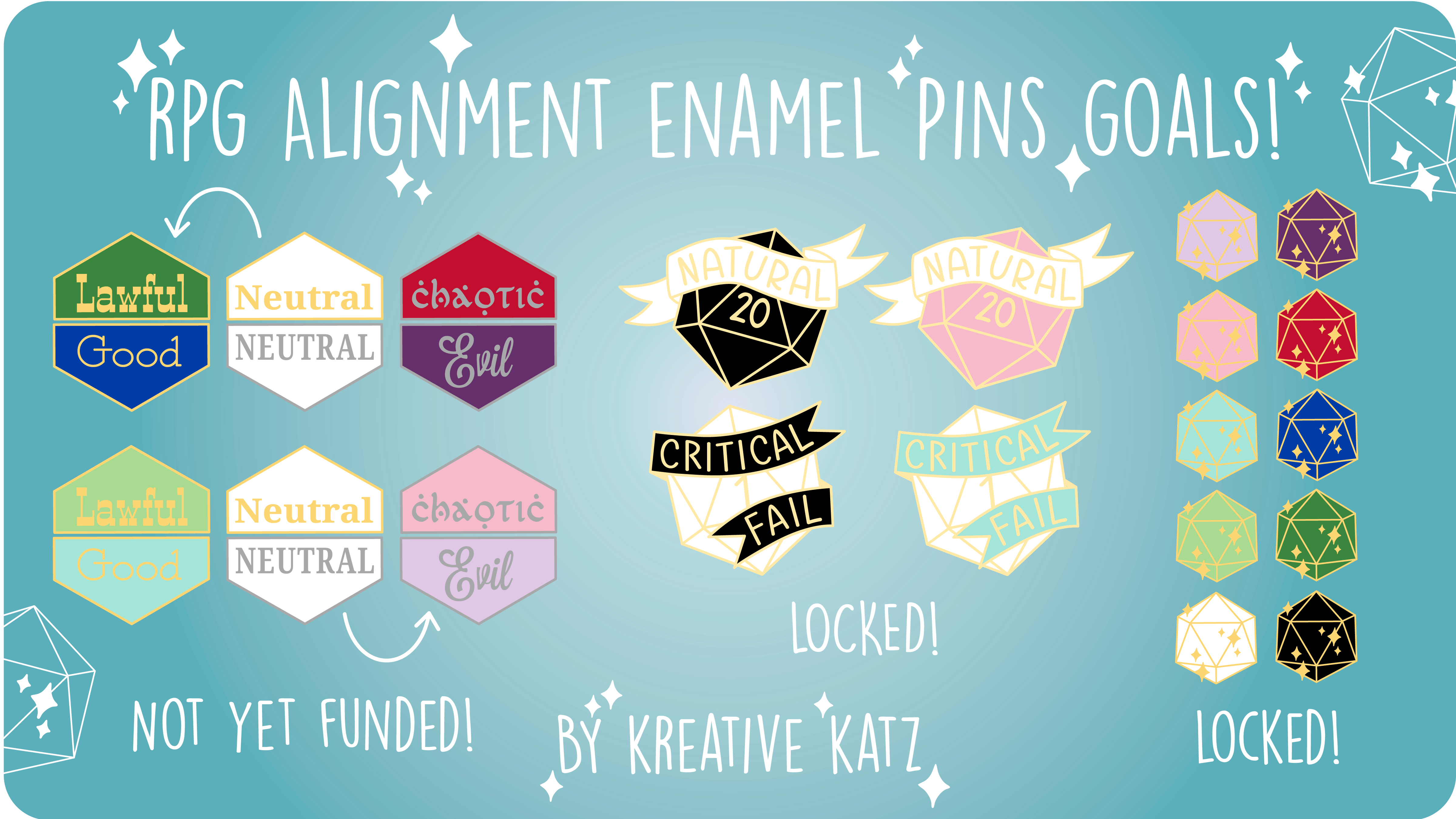 RPG Alignment Enamel Pins Kickstarter! r/kickstarter