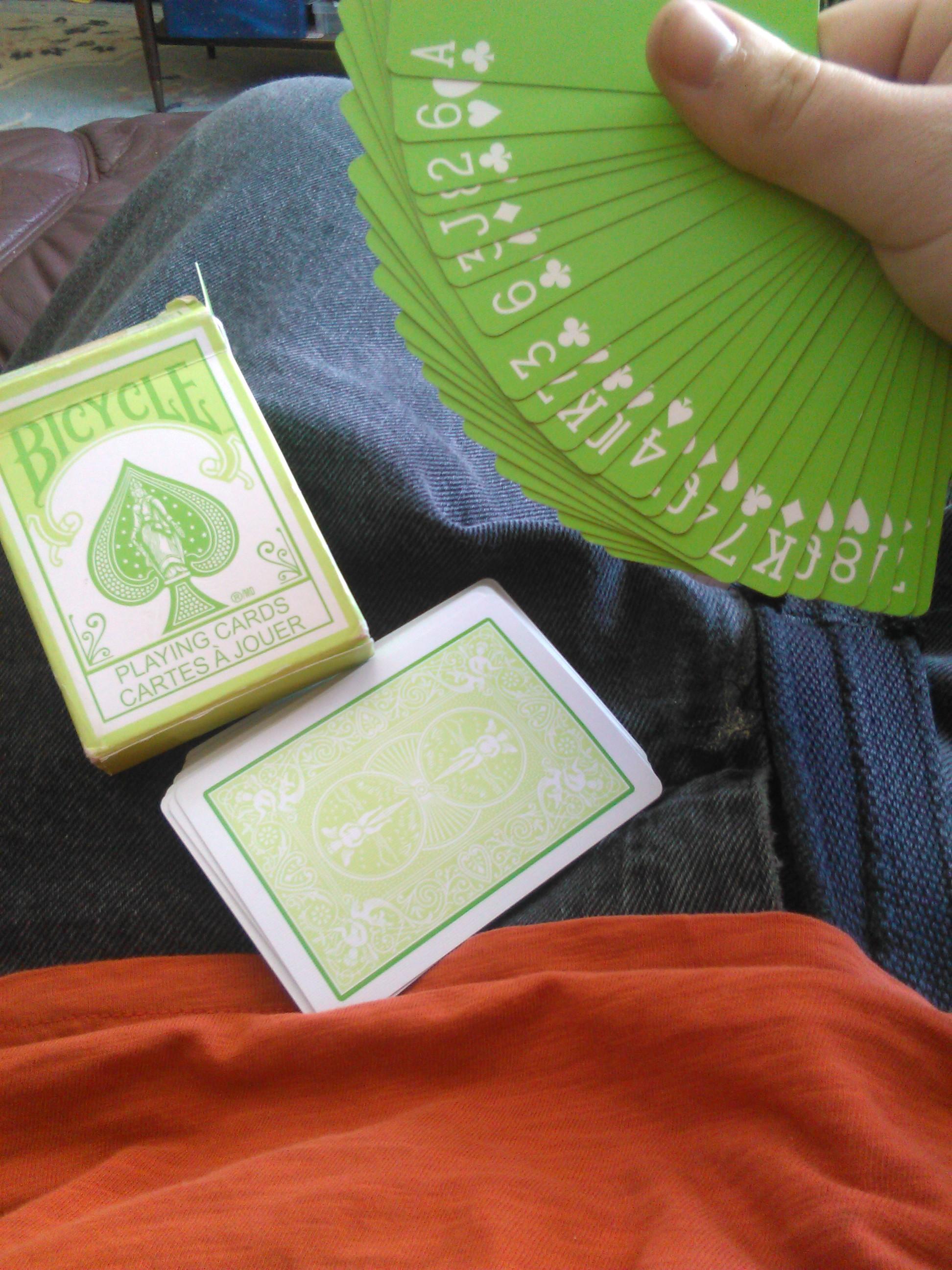 Puke green bikes r/cardistry