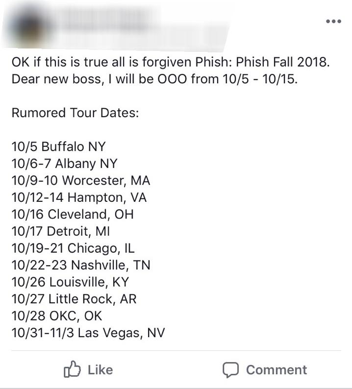 Phish Summer Tour 2023 Rumors