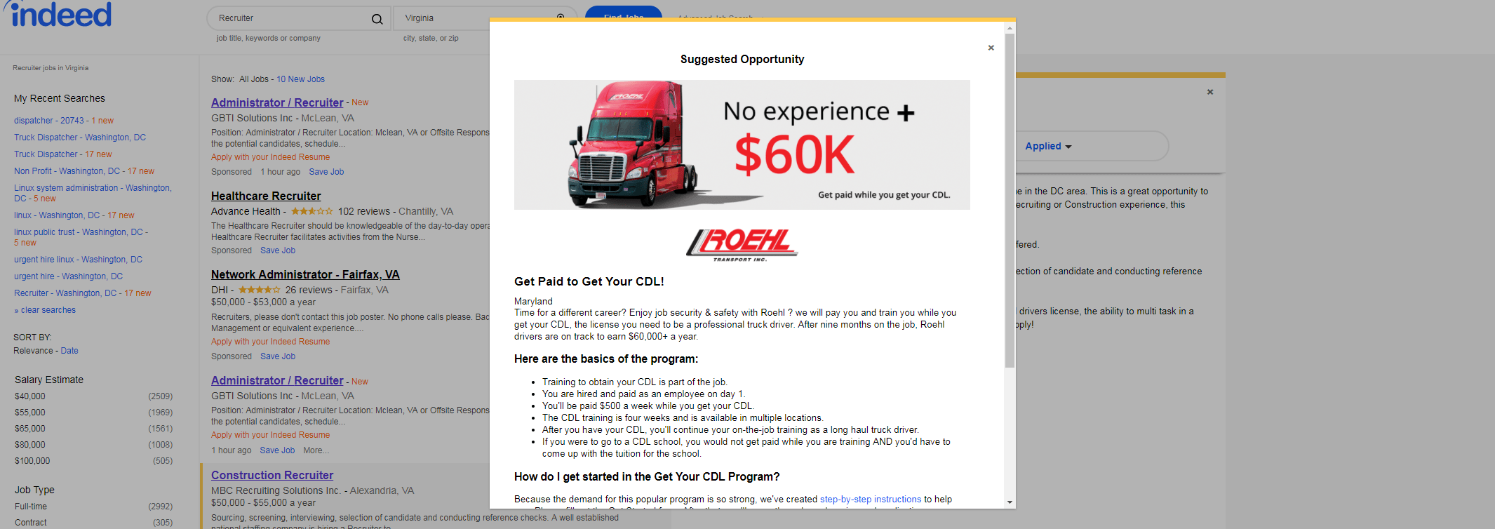 Indeed Jobs Washington Dc