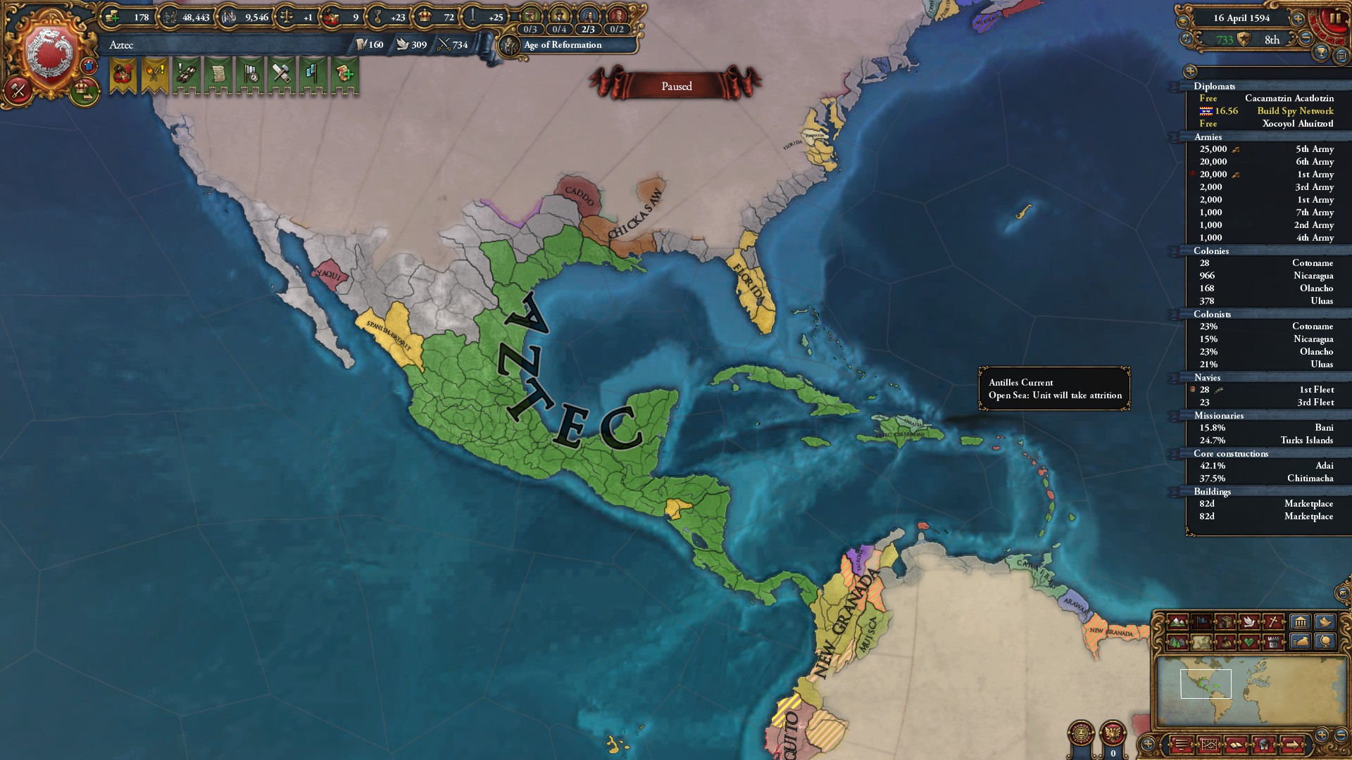 Stuck in my Aztec Game r/eu4