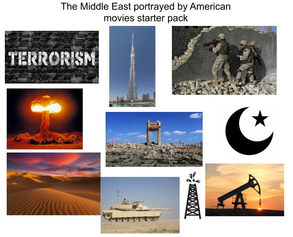 The Middle East portrayed by American movies starter pack r/starterpacks