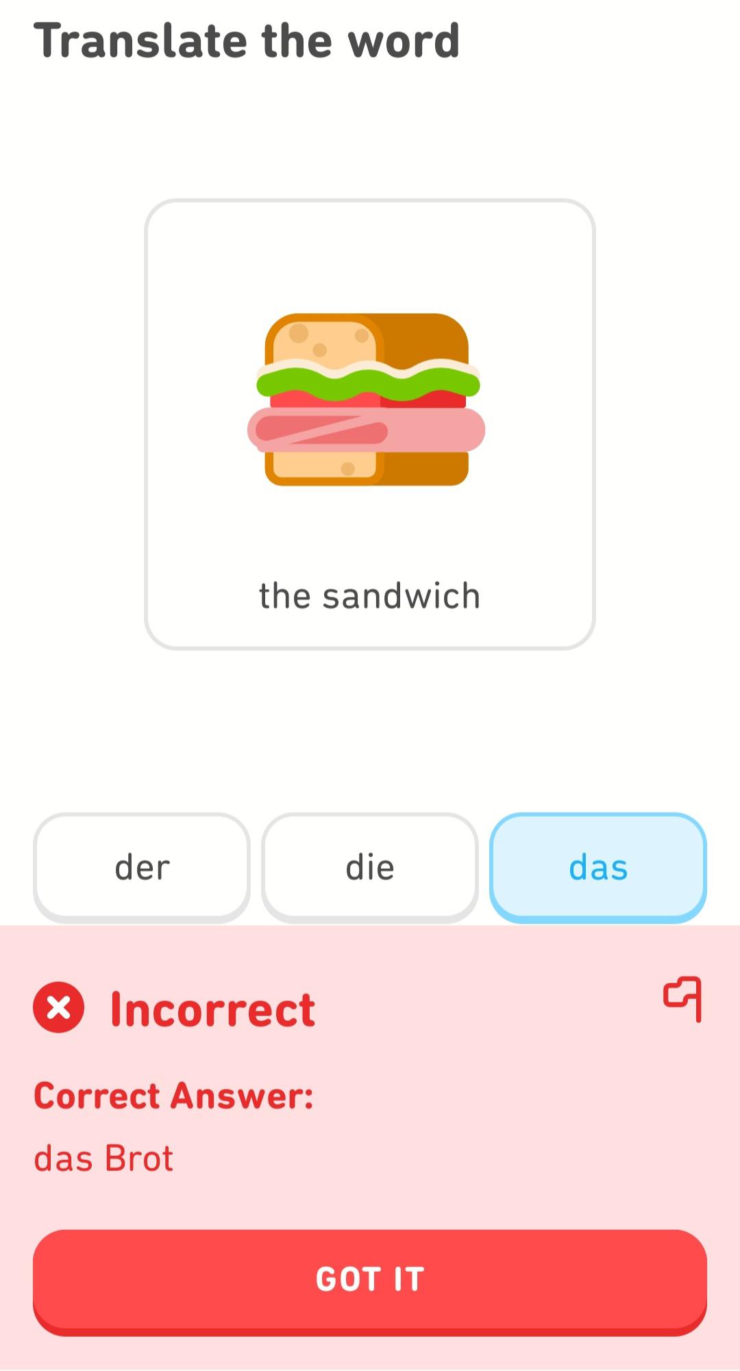 Duo, no. There's more than bread. r/duolingo