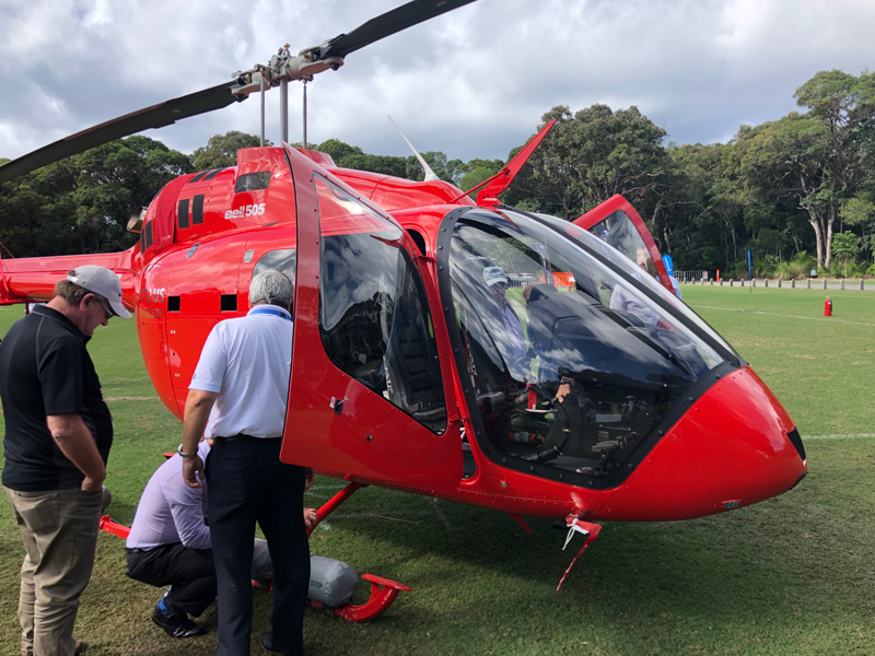 Bell 505 at Rotortech Expo Australia r/Helicopters